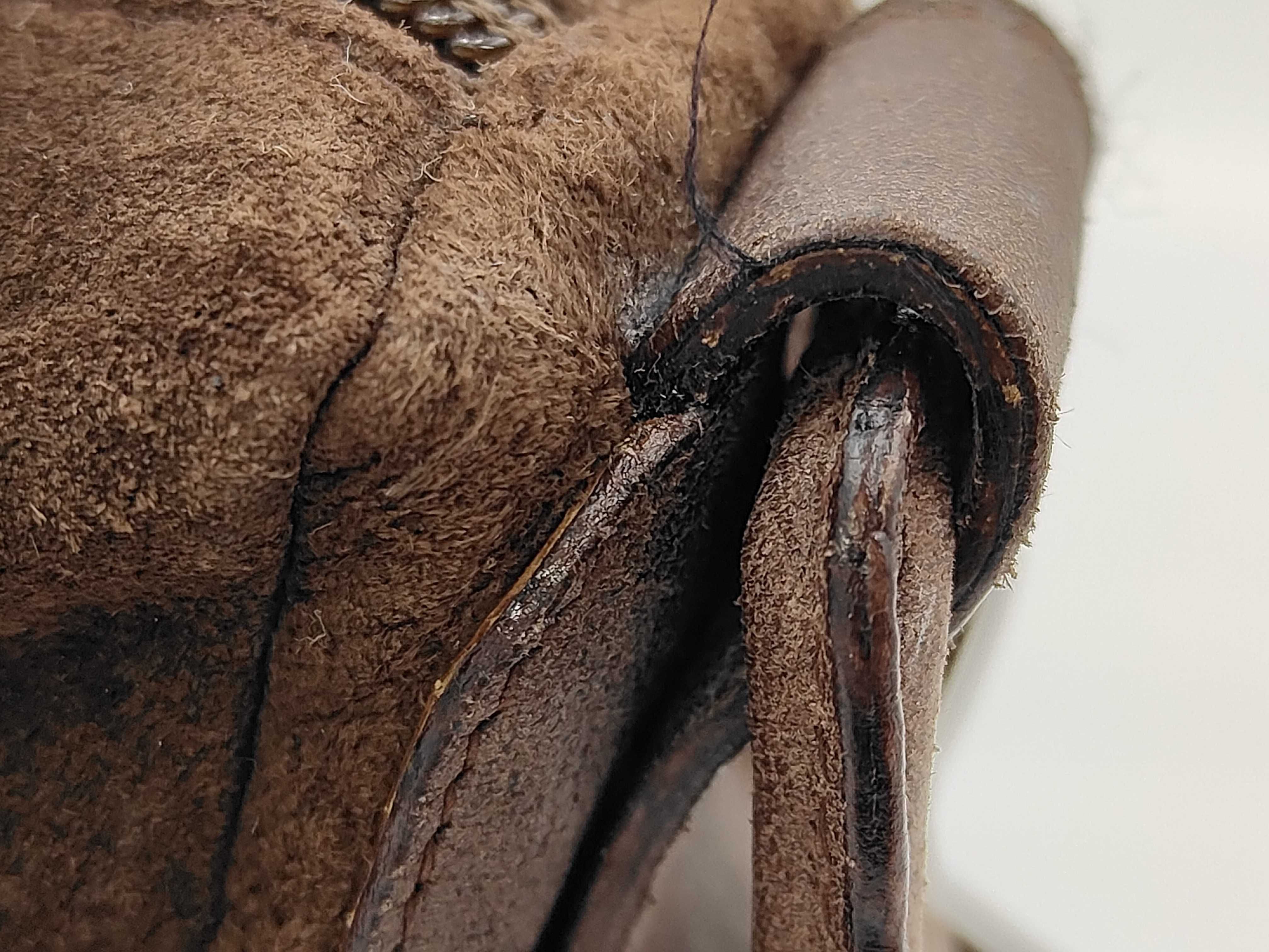 Suede Brown Shoulder Bag — view 7