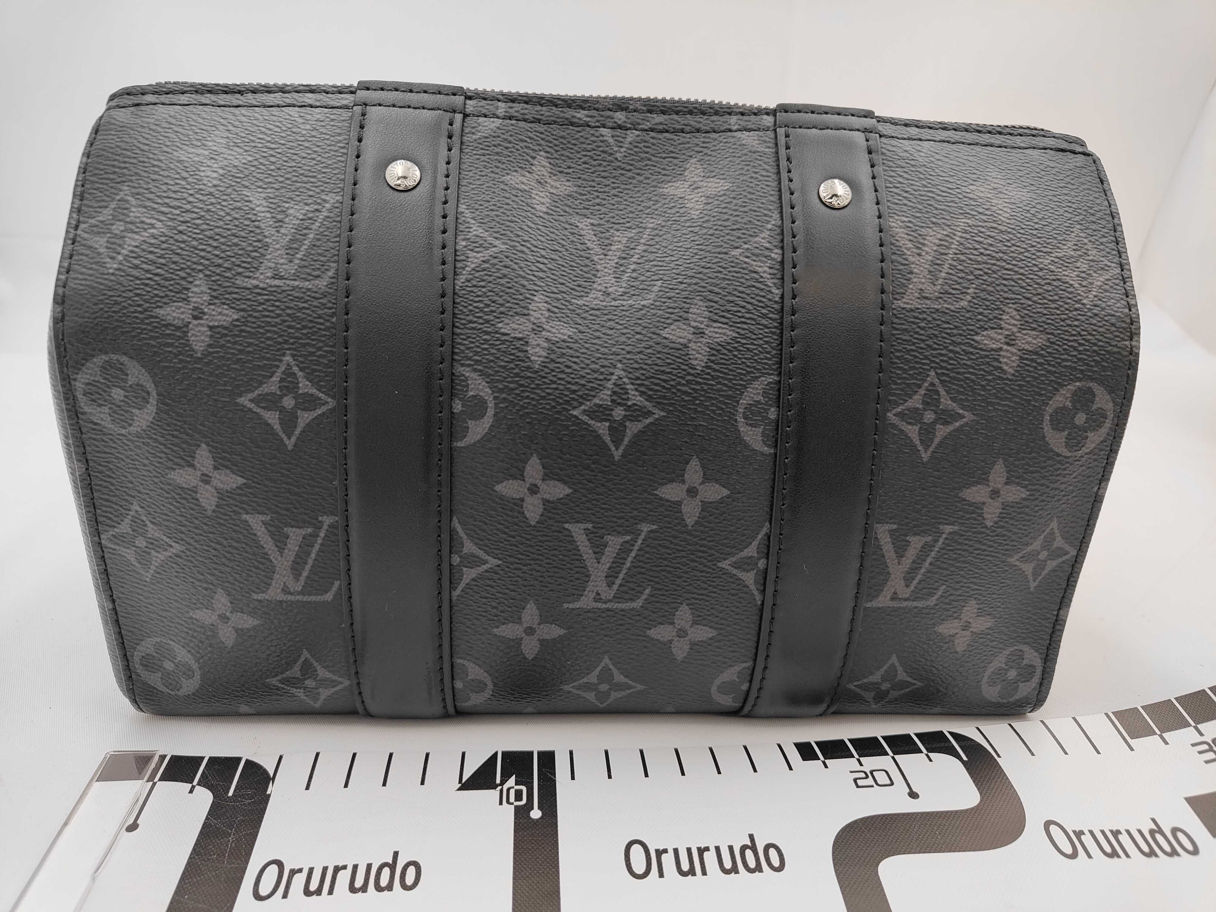 LV Monogram Eclipse M45936 Keepall Bandoulière 25 RFID Shoulder Bag — view 2