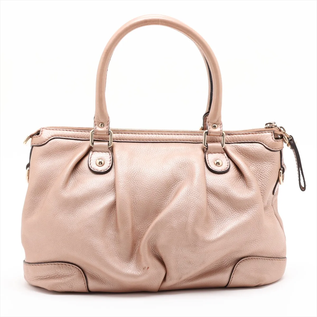Sukey Leather 2-Way Shoulder Bag, Pink, 247902 — view 2