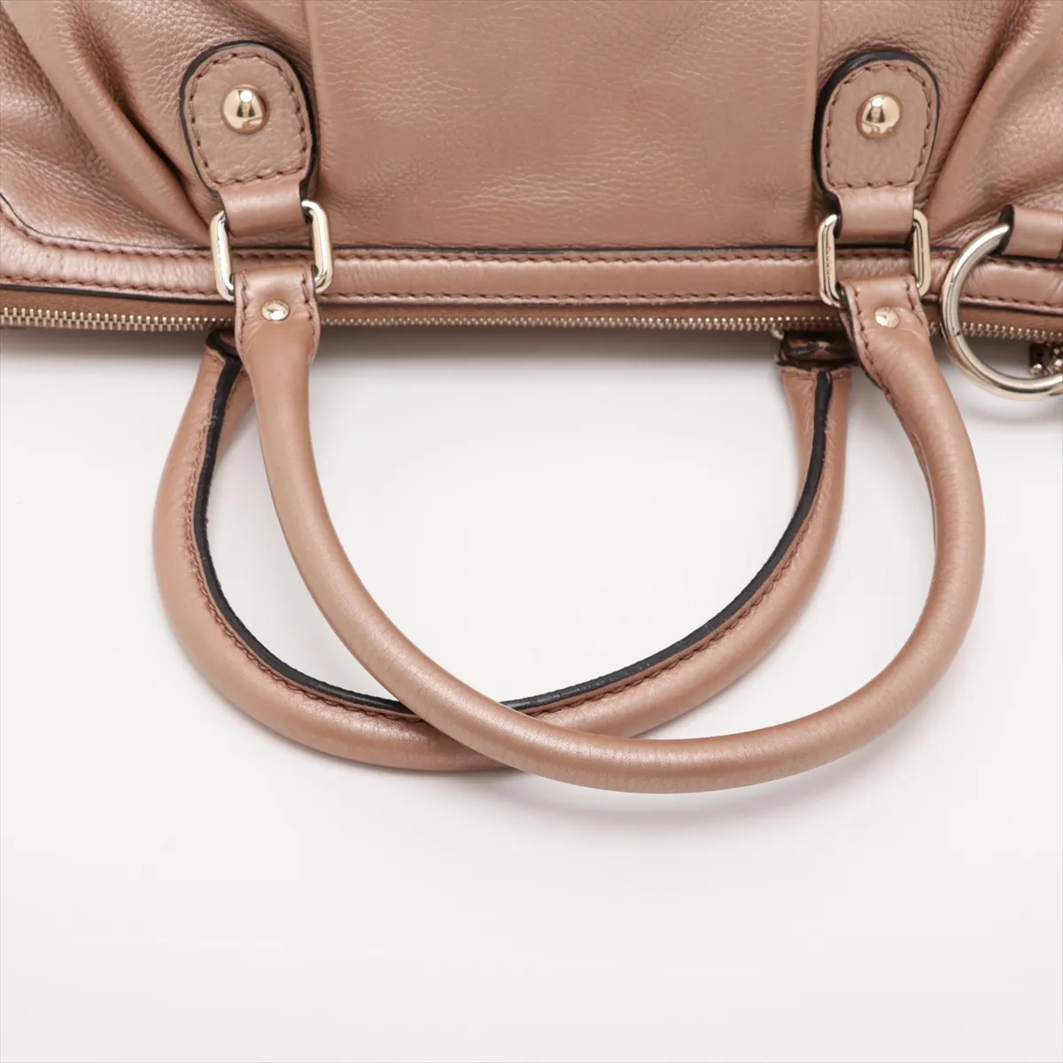 Sukey Leather 2-Way Shoulder Bag, Pink, 247902 — view 5