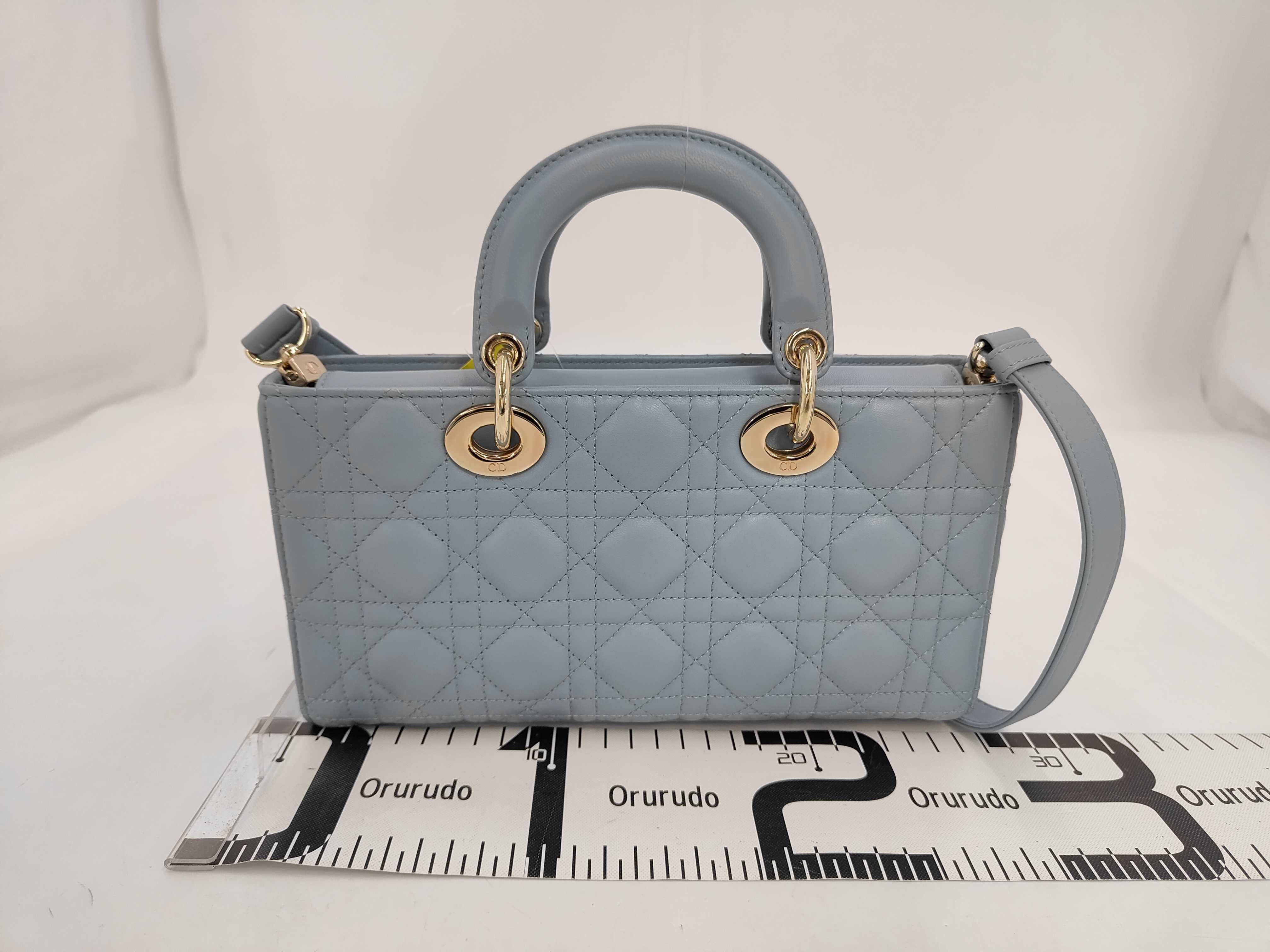 Lady Dior D Joy Bag Light Blue Shoulder Bag — view 2