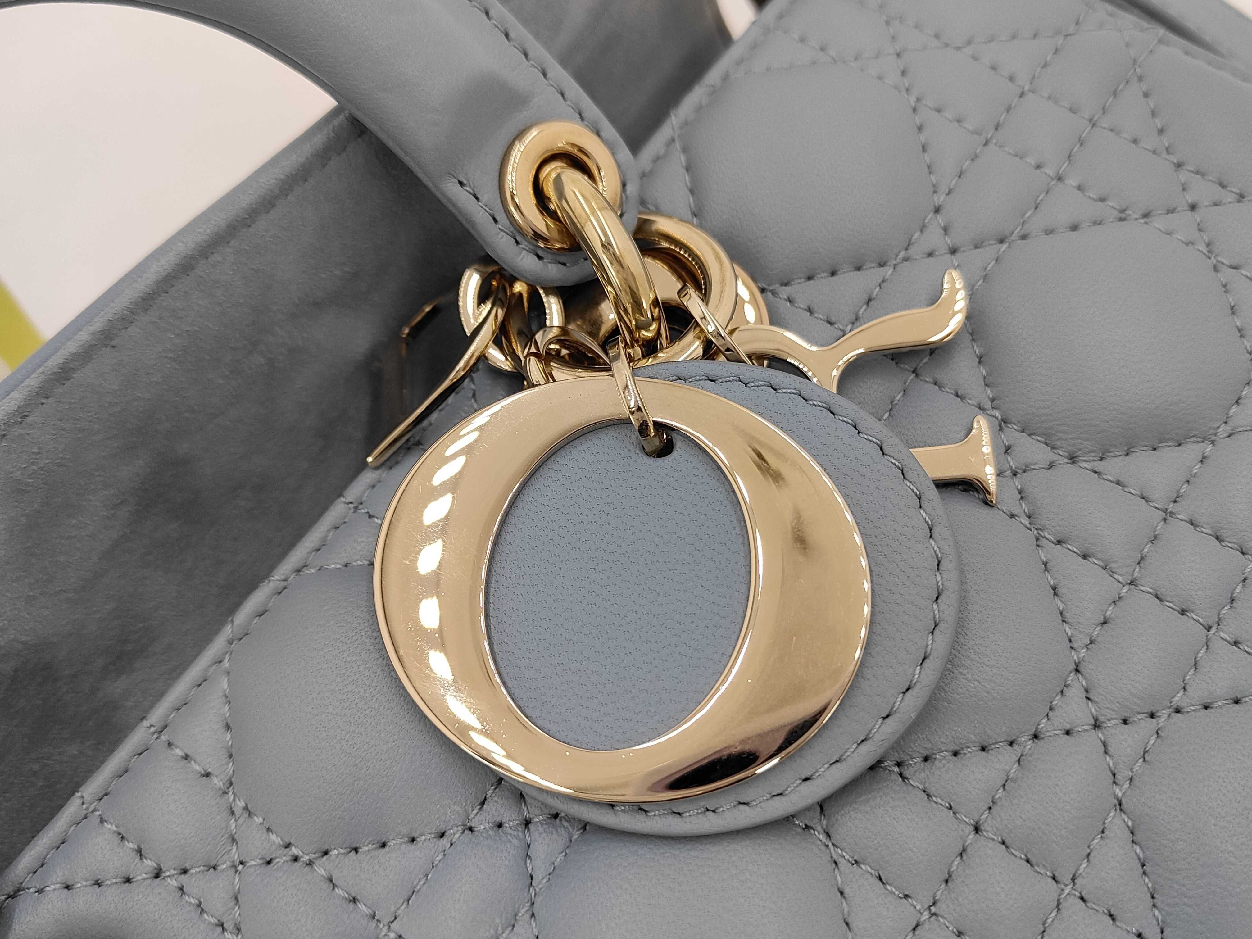 Lady Dior D Joy Bag Light Blue Shoulder Bag — view 13