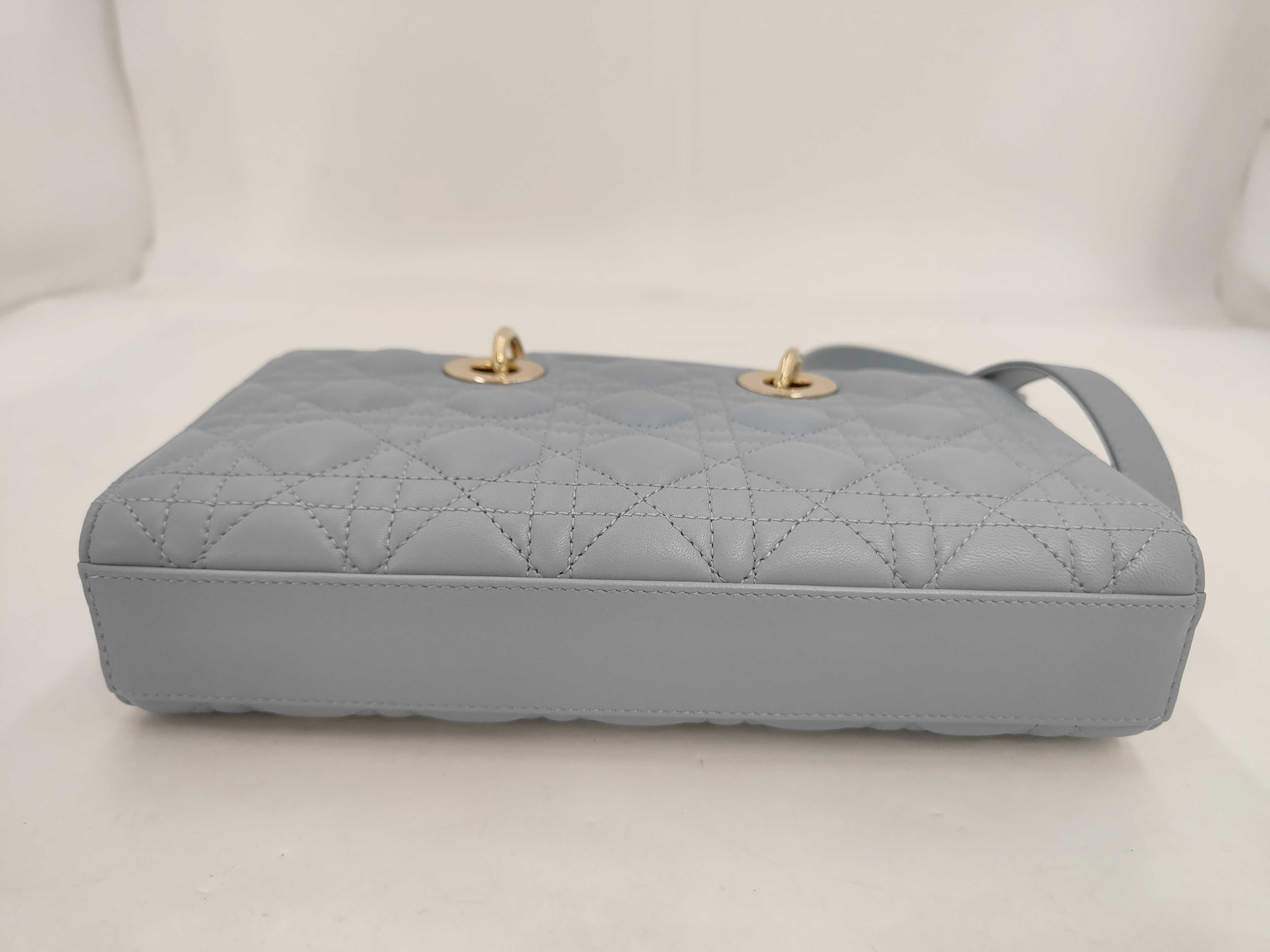 Lady Dior D Joy Bag Light Blue Shoulder Bag — view 3