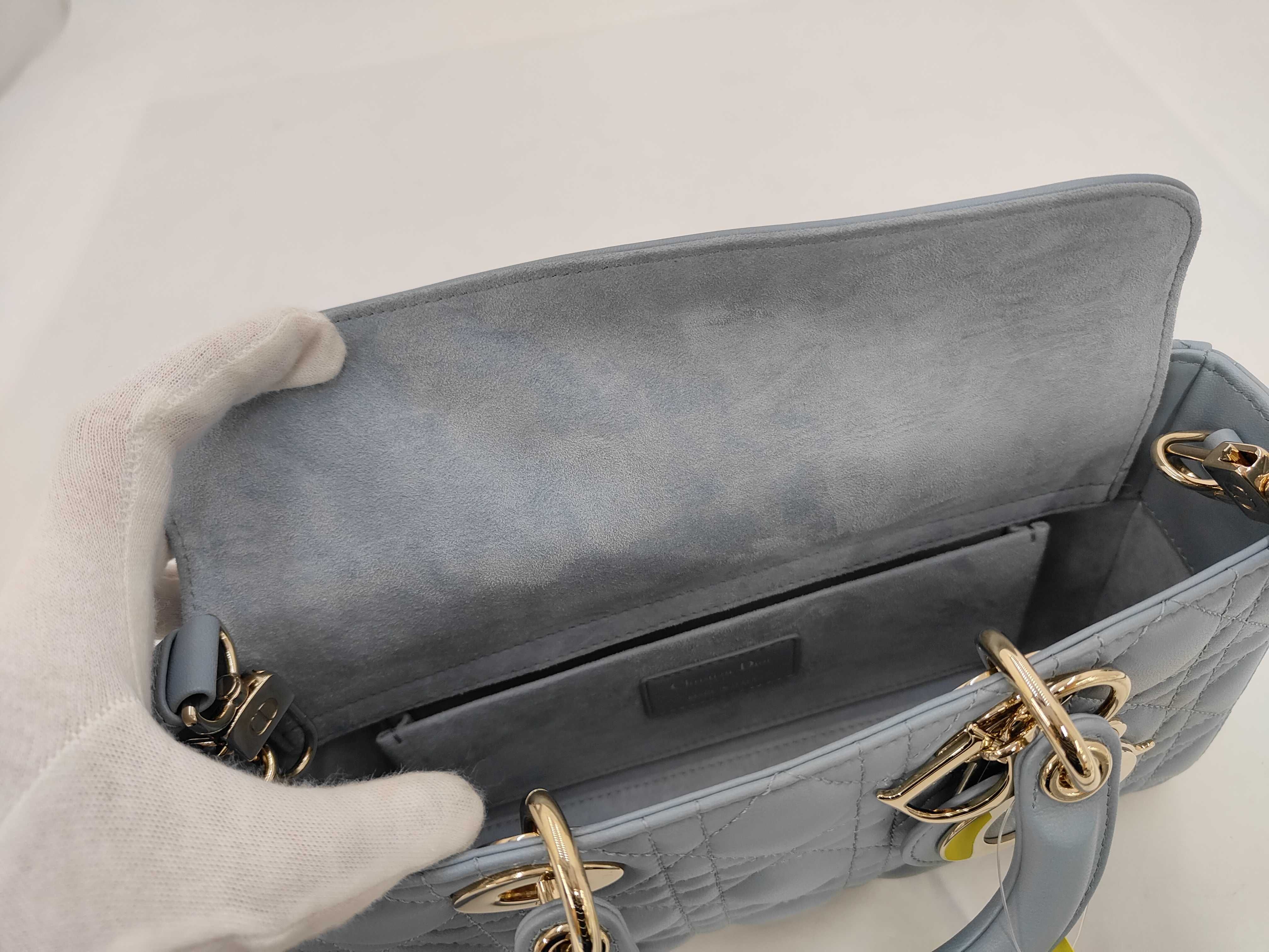 Lady Dior D Joy Bag Light Blue Shoulder Bag — view 8