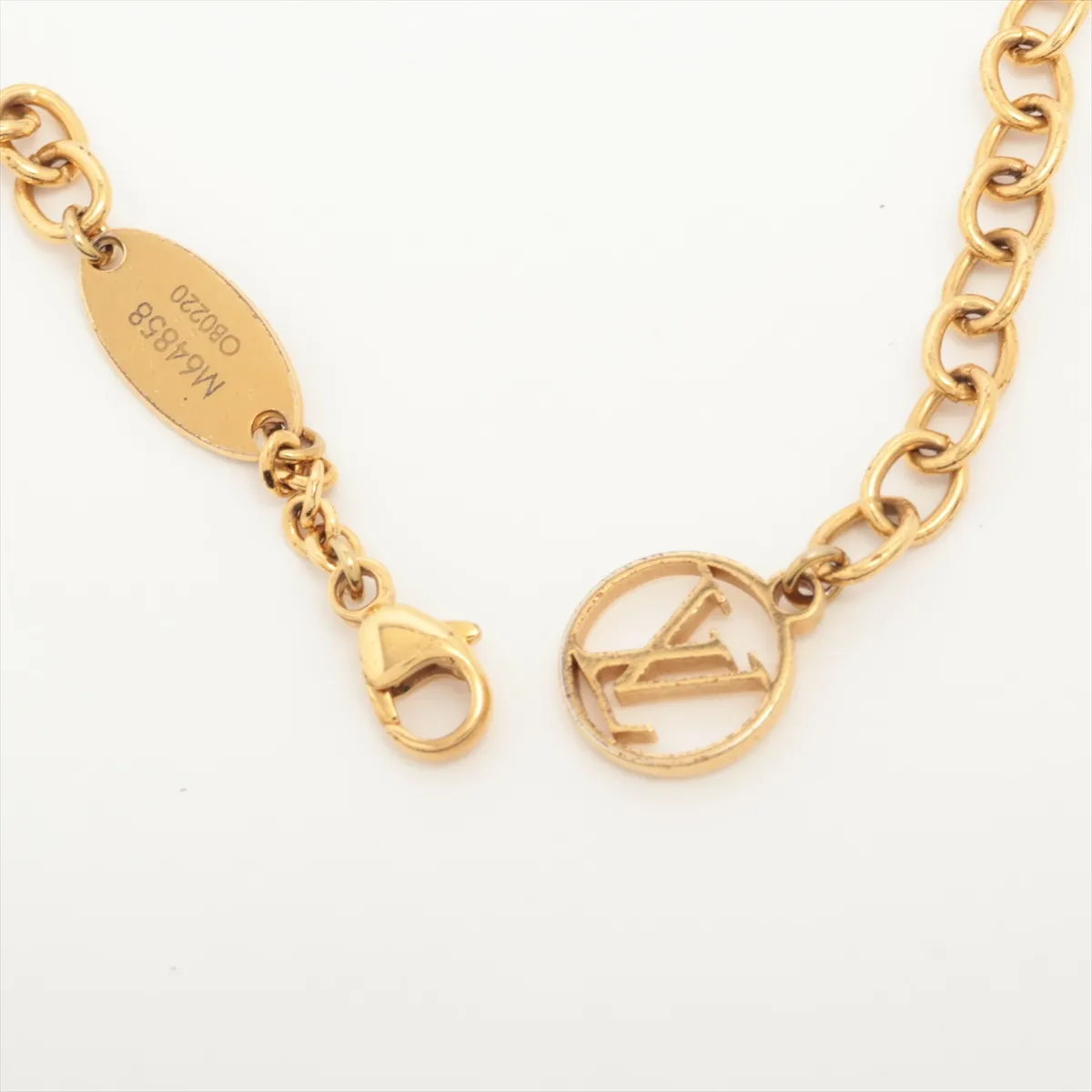 M64858 Bracelet Blooming LV Circle OB0220 Bracelet GP Gold — view 4
