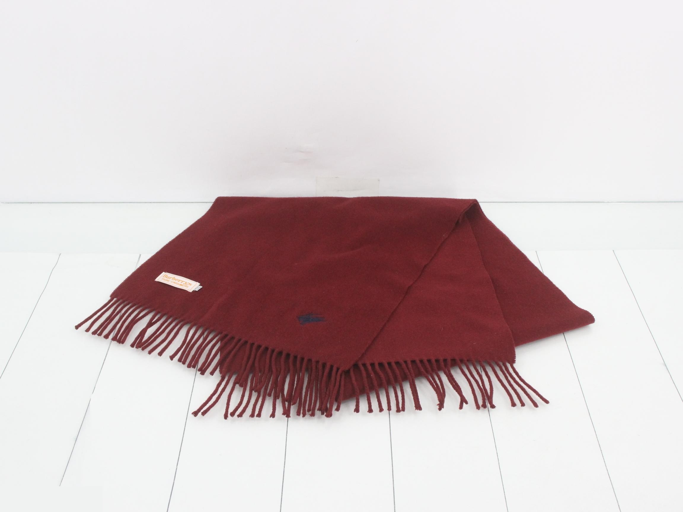 Scarf, Red, 100% Cashmere — view 2