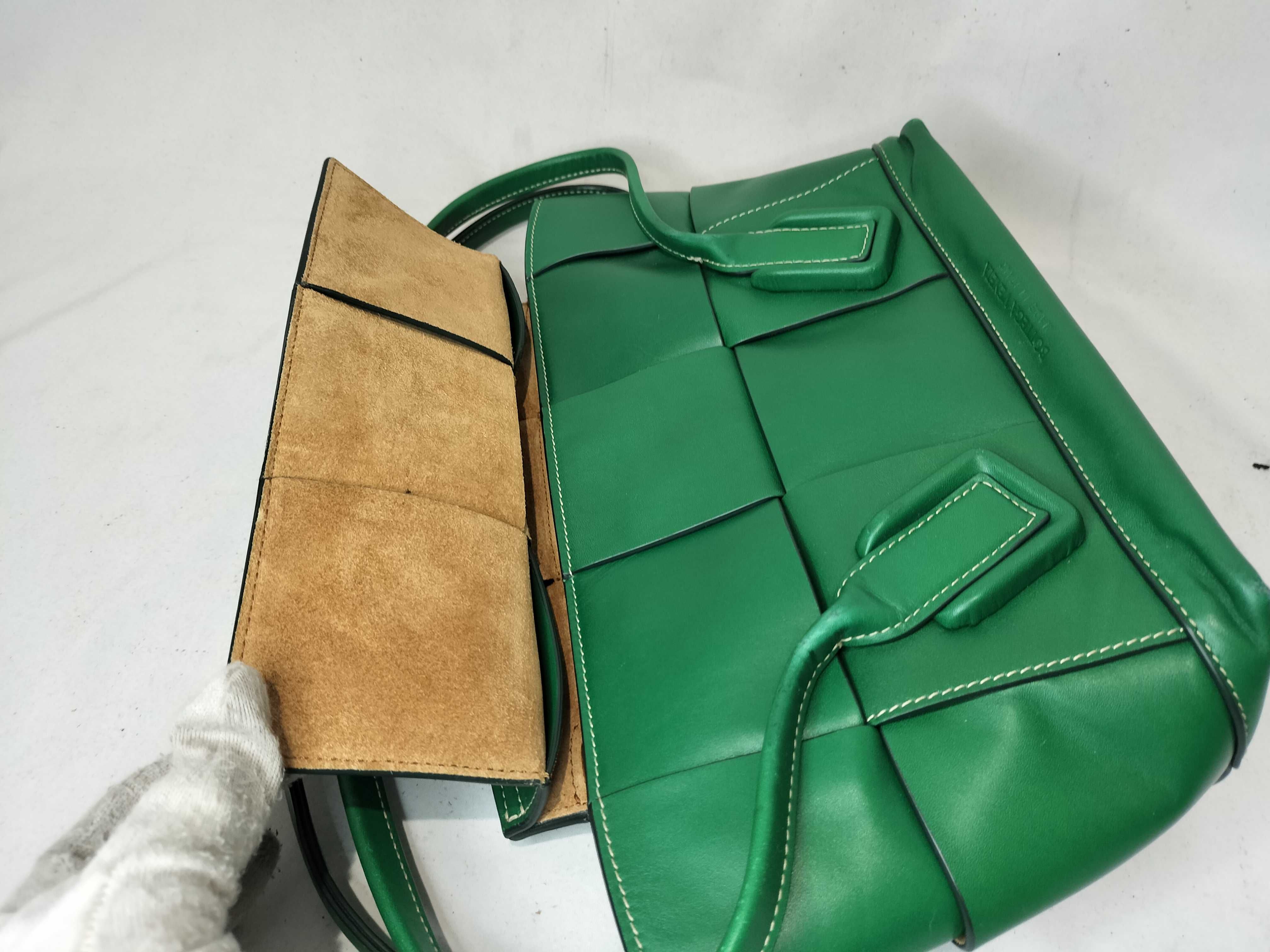 Intrecciato Maxi Intrecciato The Arco tote Leather Tote bag Green handbag — view 8