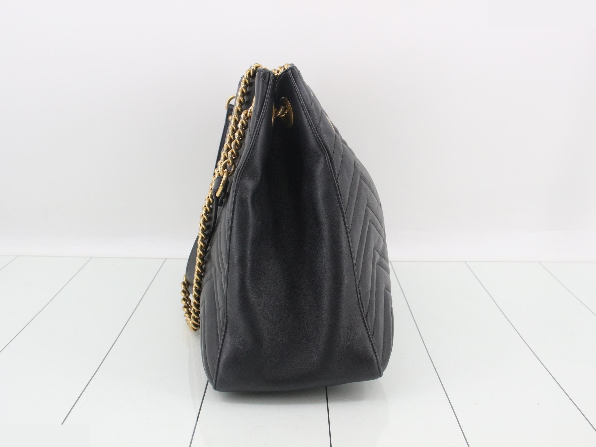 Marmont Quilted Shoulder Bag, Black, 453569 — view 4