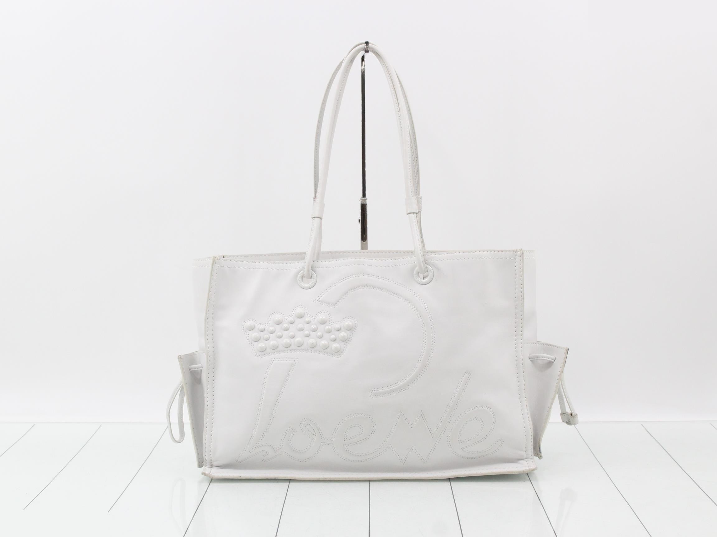 Logo tote bag, white