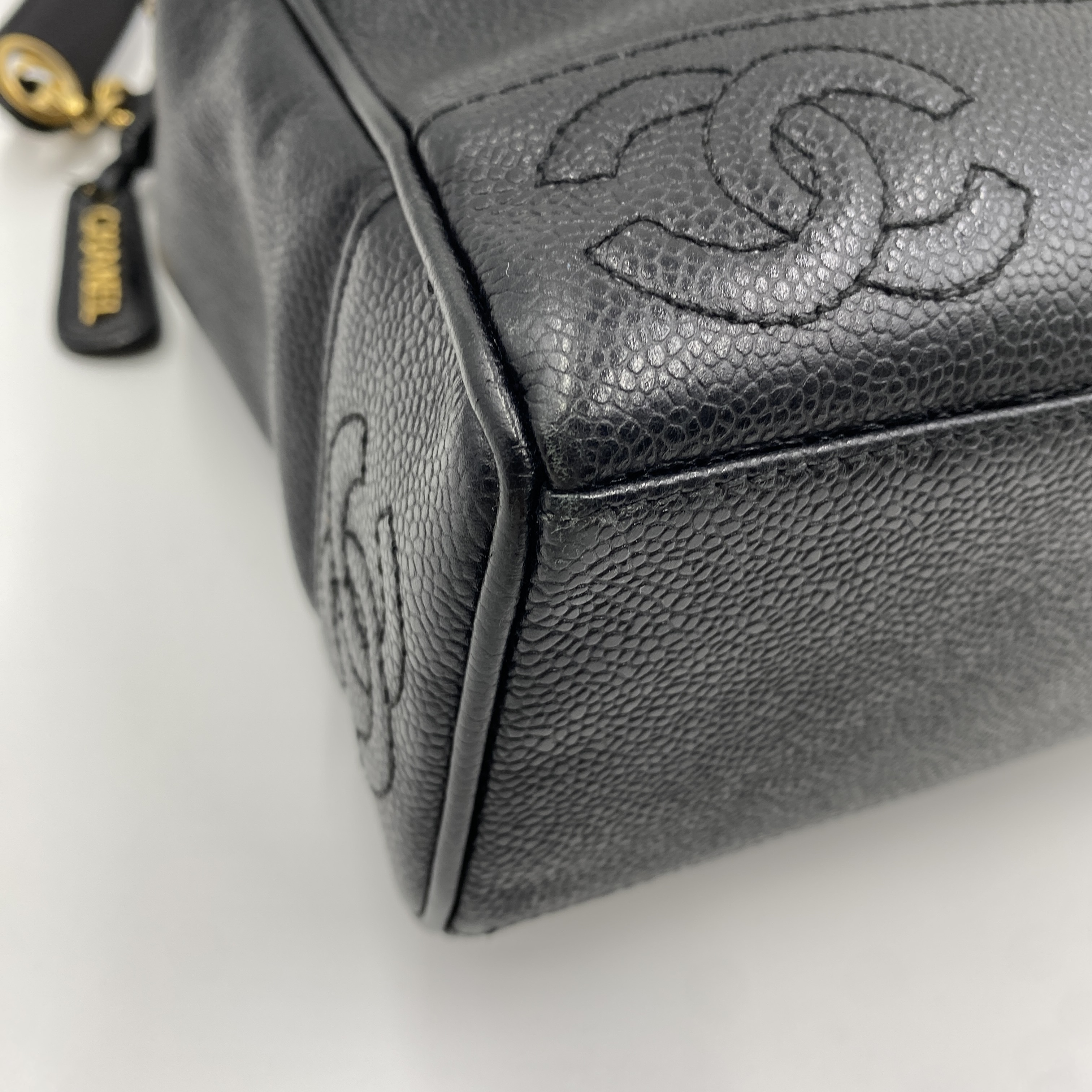 Triple Coco Caviar Chain Tote Bag (Series 4) — view 7