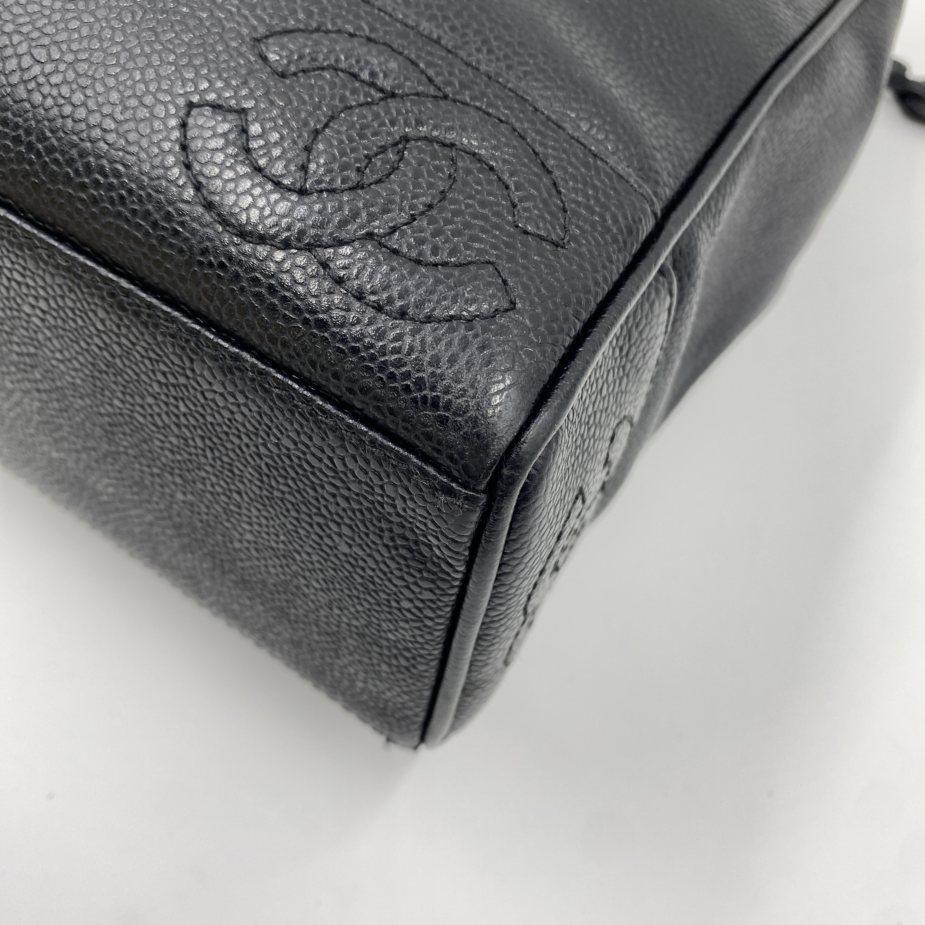 Triple Coco Caviar Chain Tote Bag (Series 4) — view 10