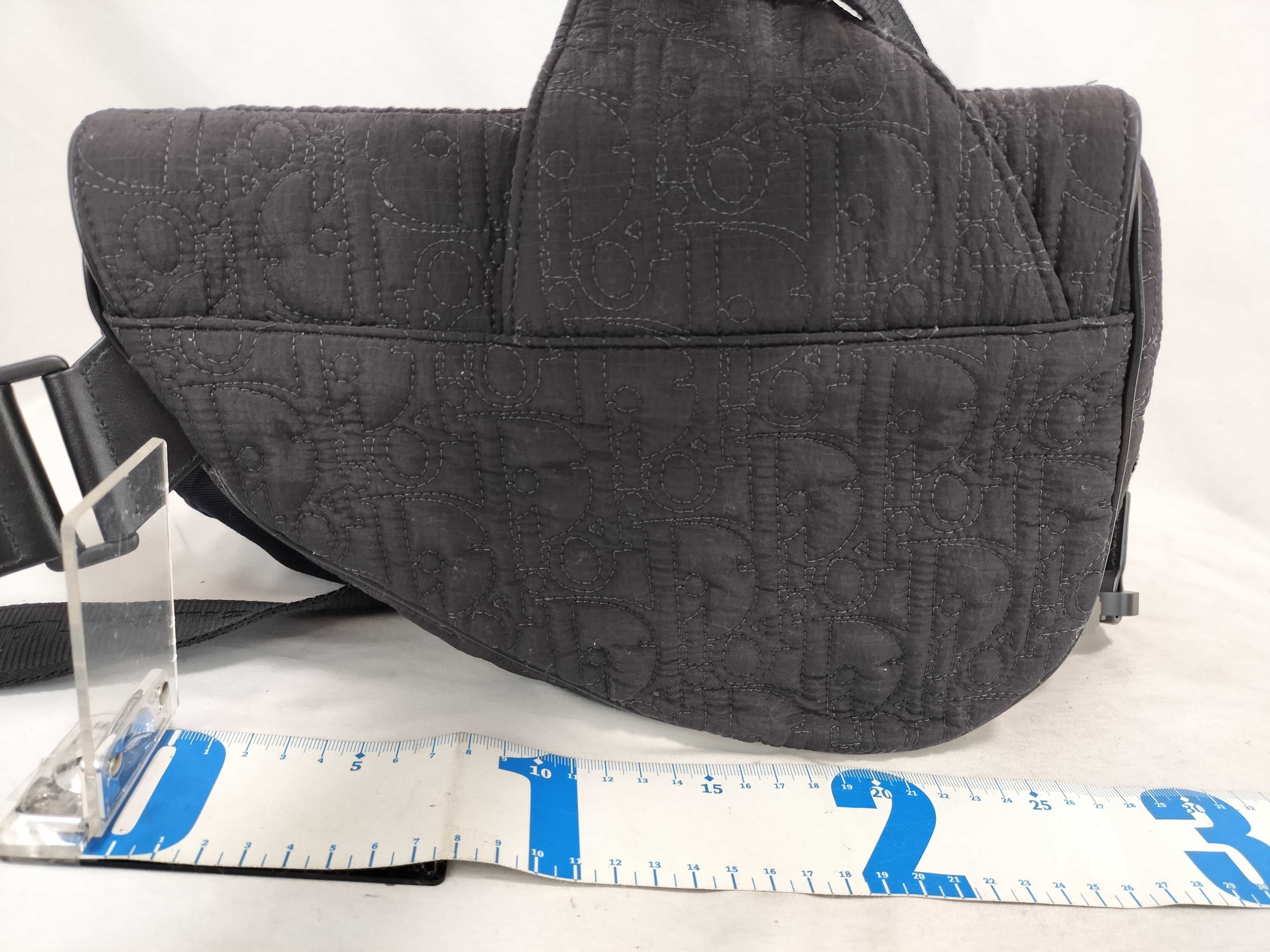 C Dior Oblique Saddle Bag Shoulder Bag — view 2