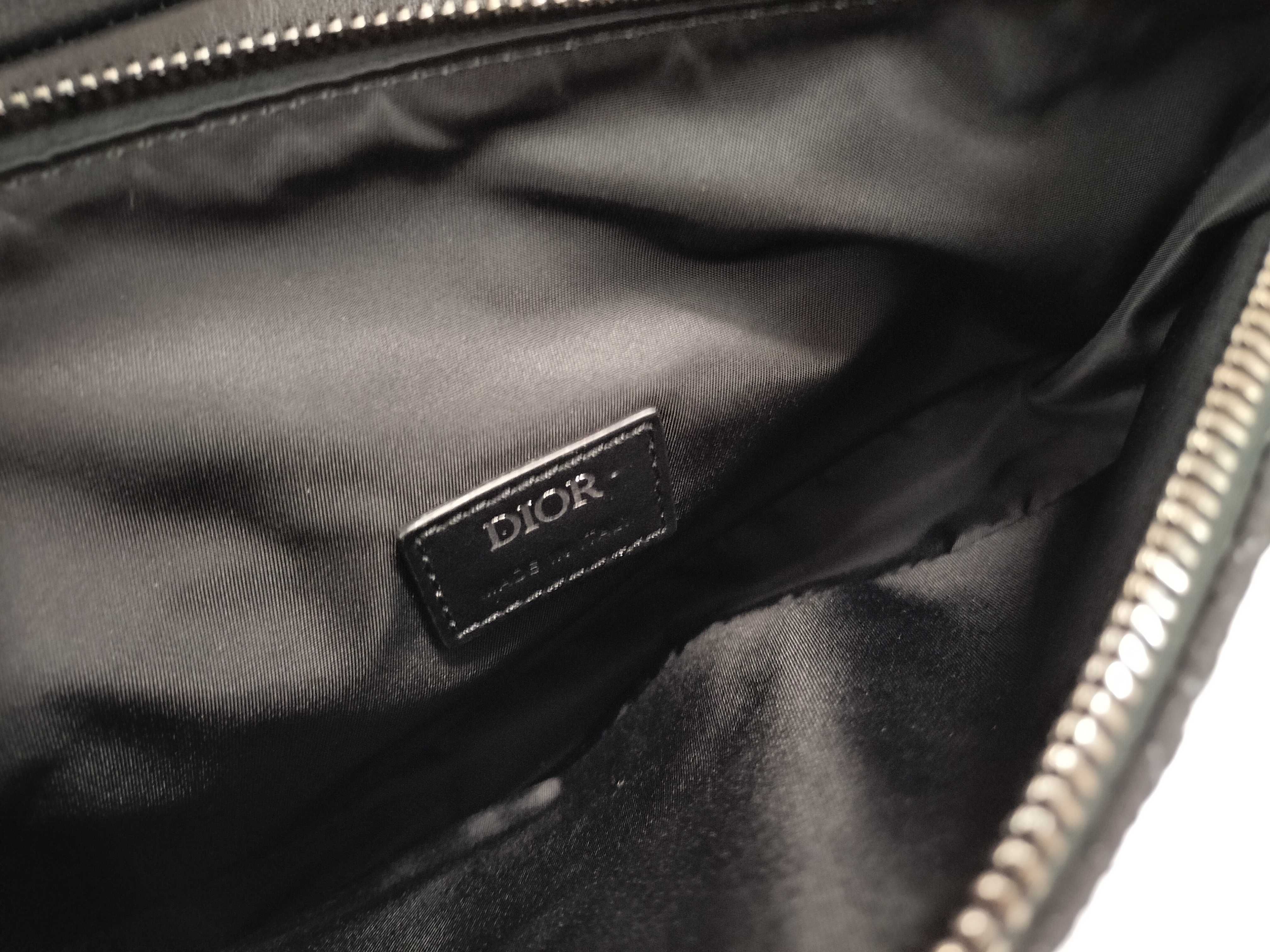 C Dior Oblique Saddle Bag Shoulder Bag — view 11