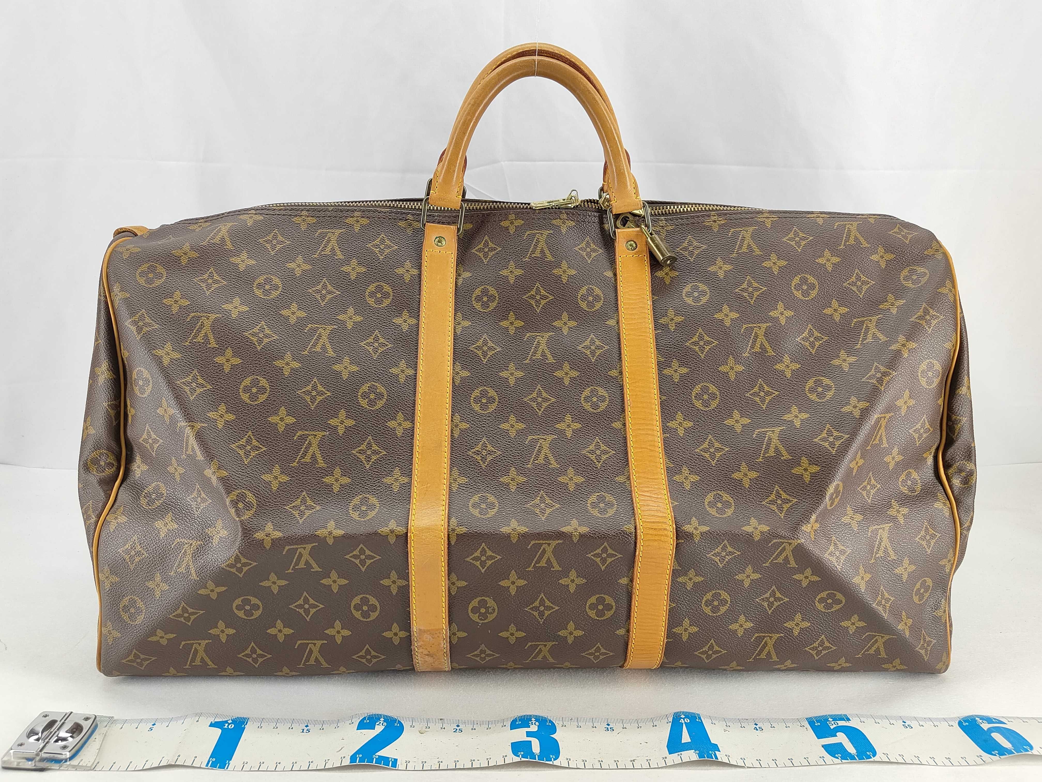 Monogram Keepall 60 M41422 (Serial number unclear) Brown Boston Bag — view 2