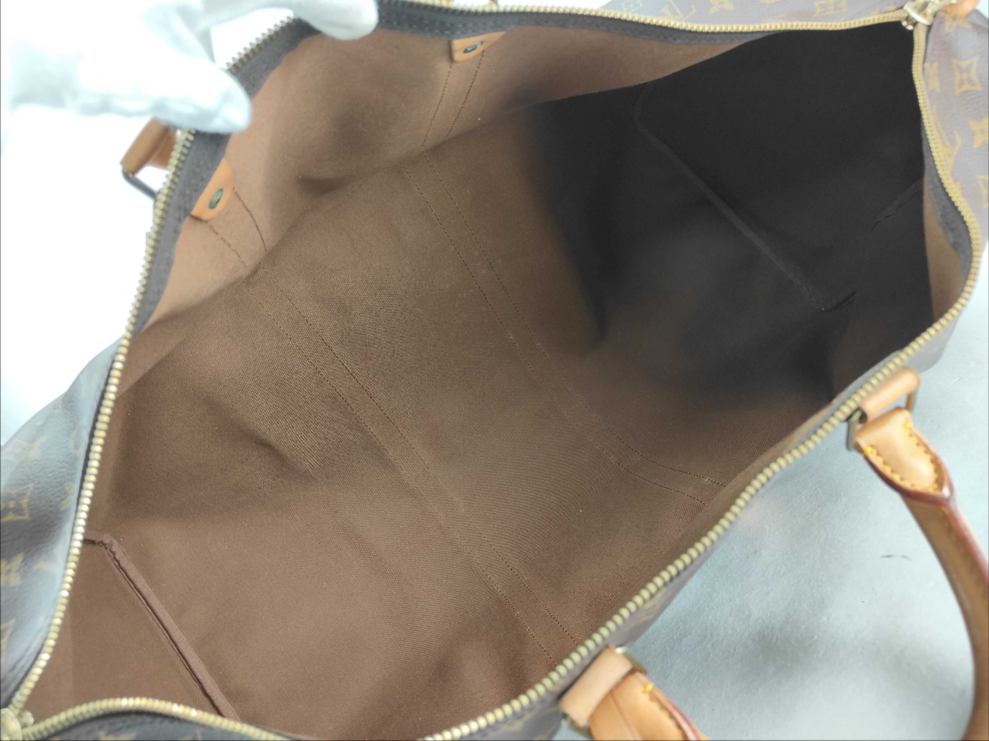 Monogram Keepall 60 M41422 (Serial number unclear) Brown Boston Bag — view 11