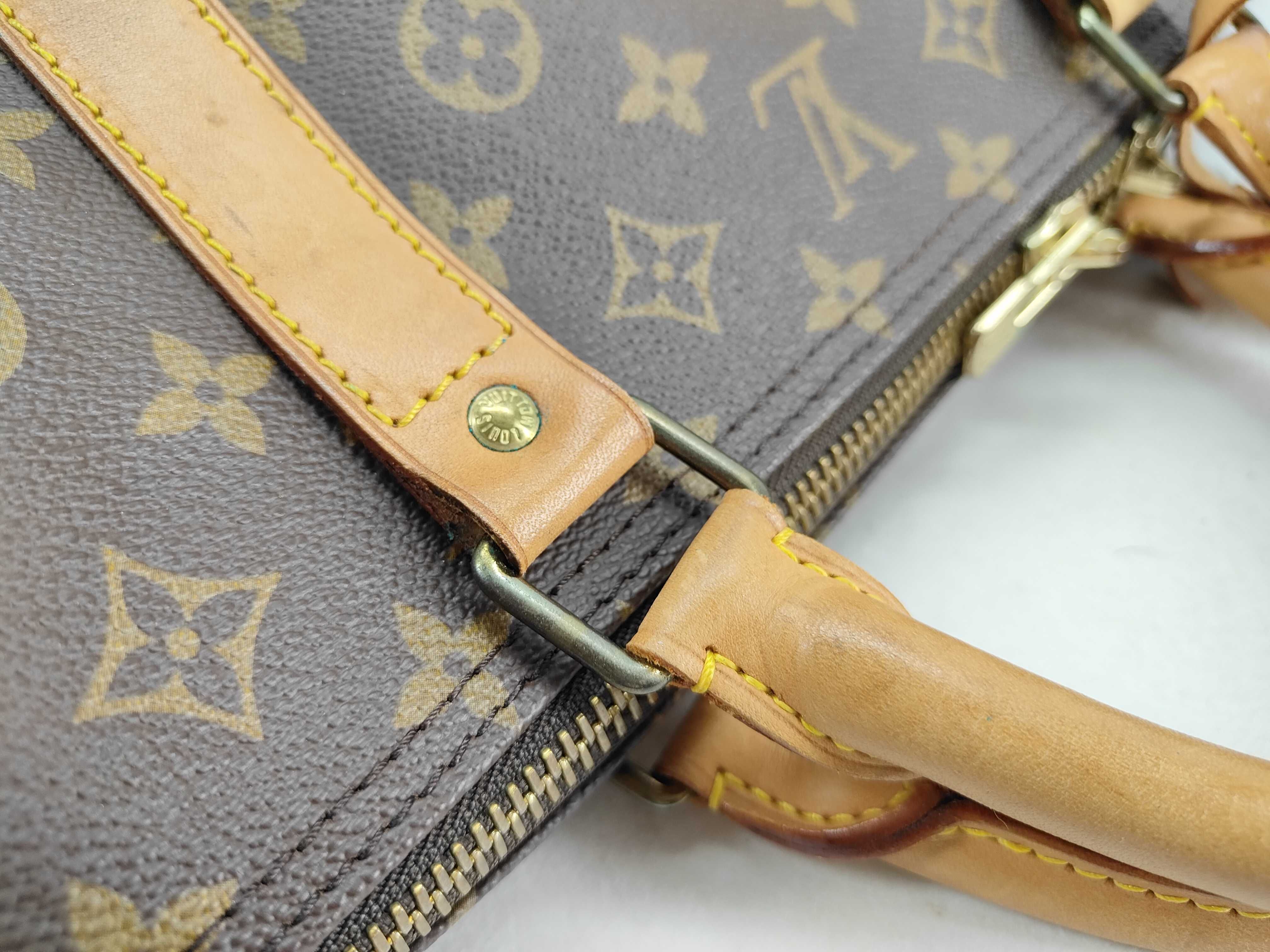 Monogram Keepall 60 M41422 (Serial number unclear) Brown Boston Bag — view 6