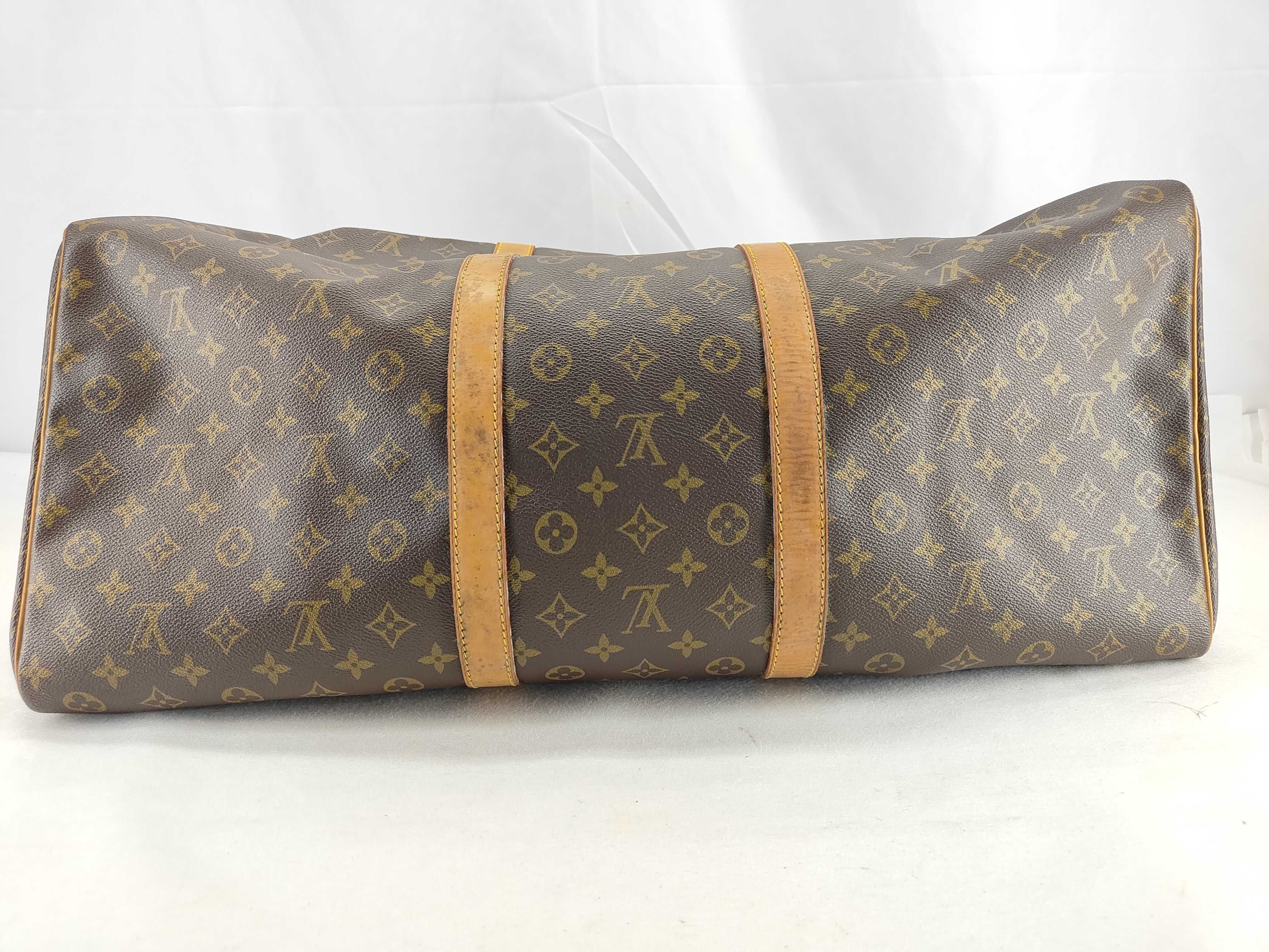 Monogram Keepall 60 M41422 (Serial number unclear) Brown Boston Bag — view 10