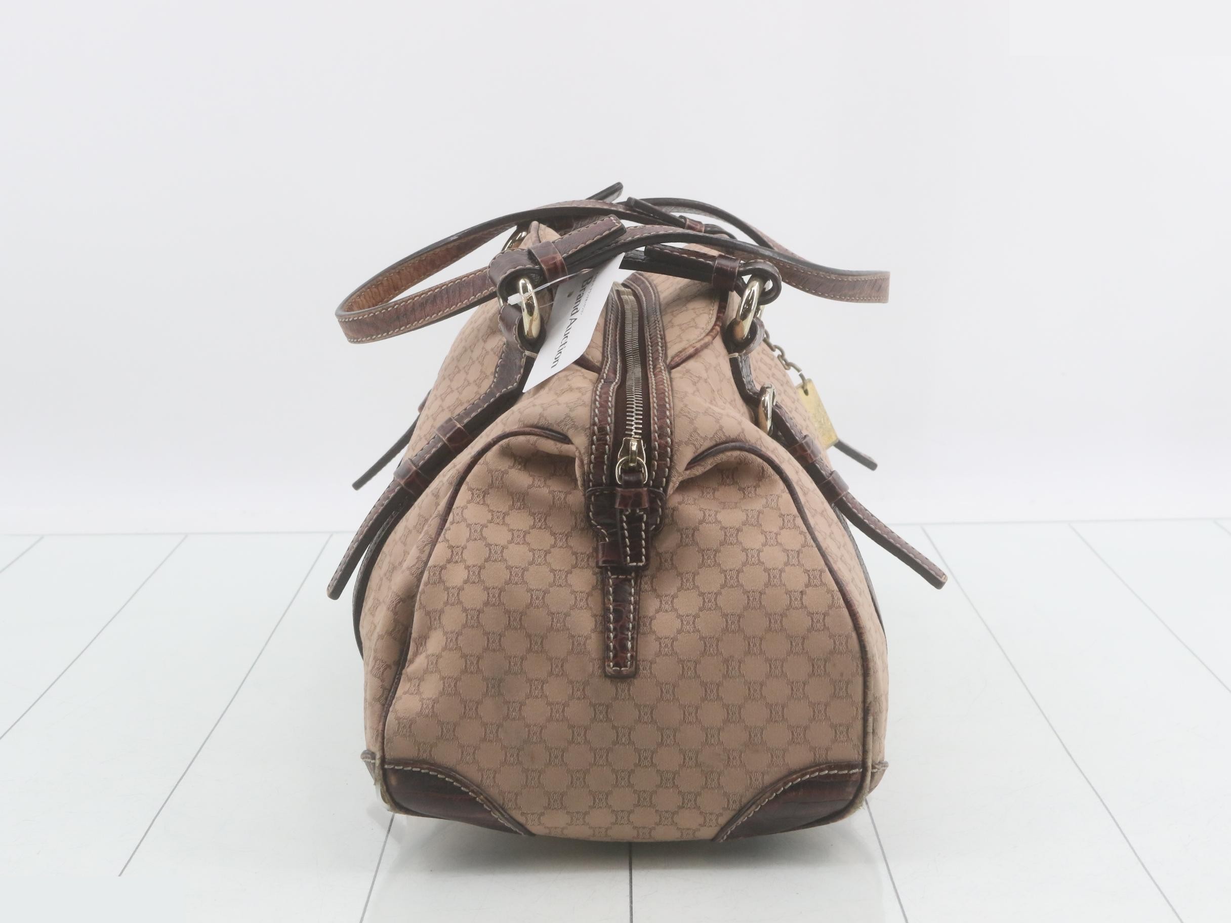 Crocodile Macadam pattern leather jacquard Boston bag/handbag — view 4