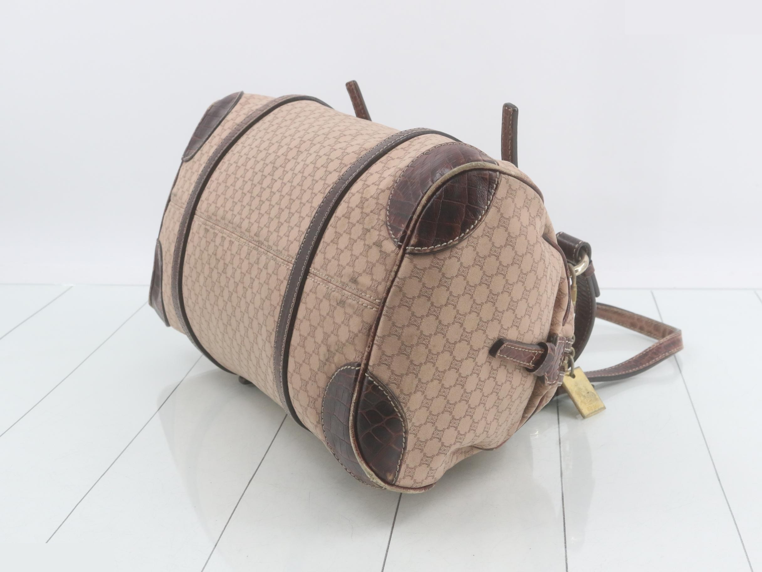 Crocodile Macadam pattern leather jacquard Boston bag/handbag — view 6