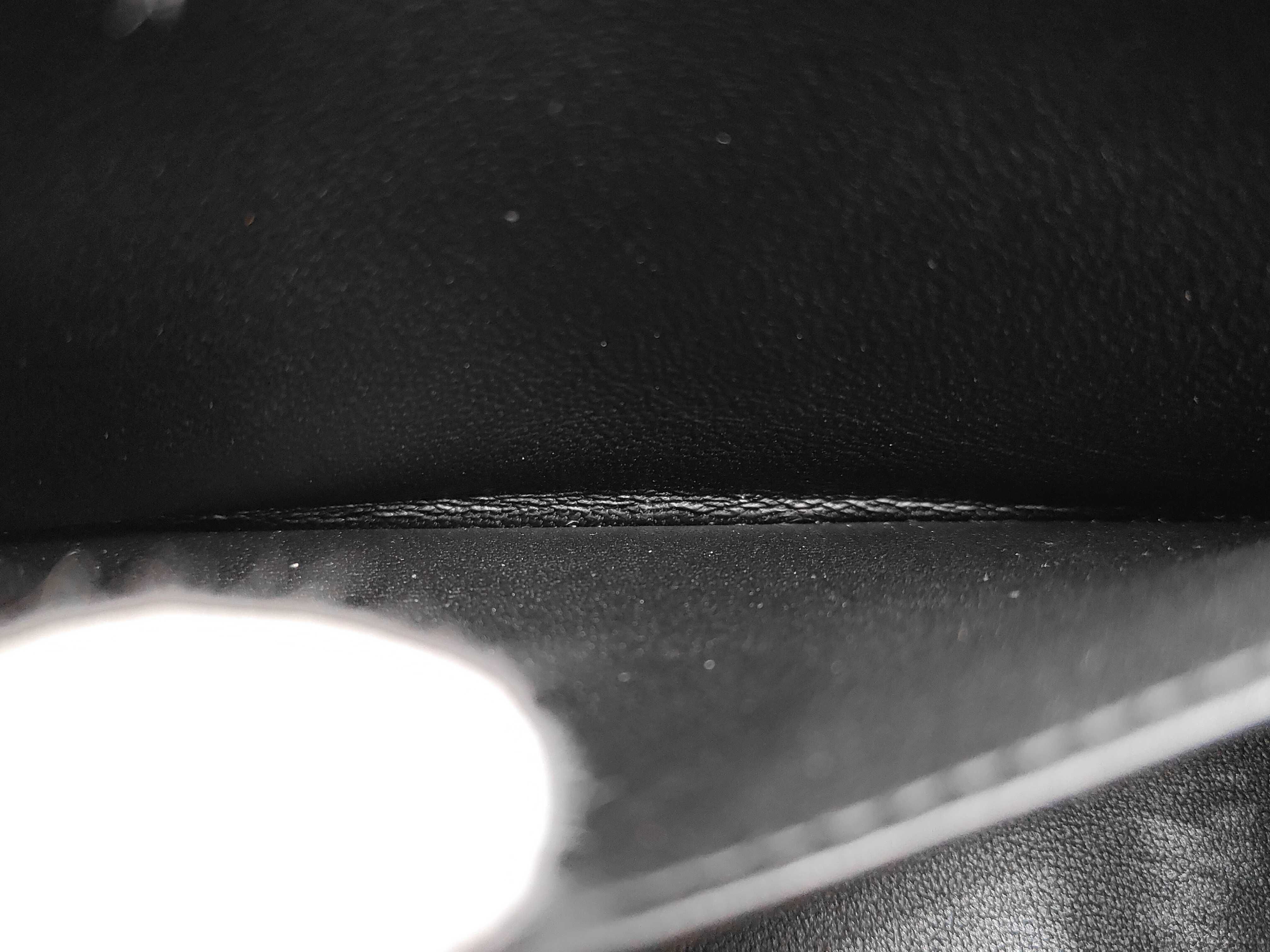 Lambskin Mini Matelassé Chain Shoulder Bag, Black, with IC Plate — view 10