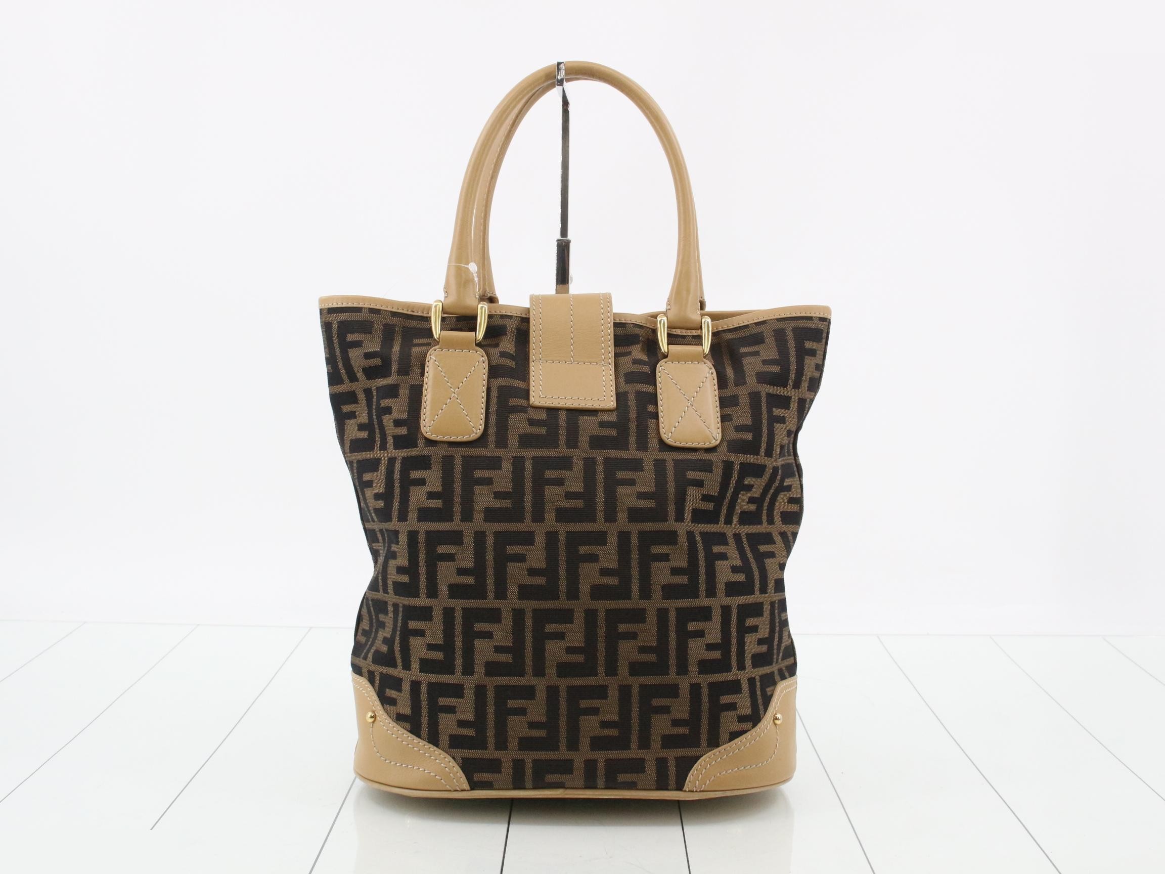 ZUCCA Canvas x Leather Tote Bag — view 2