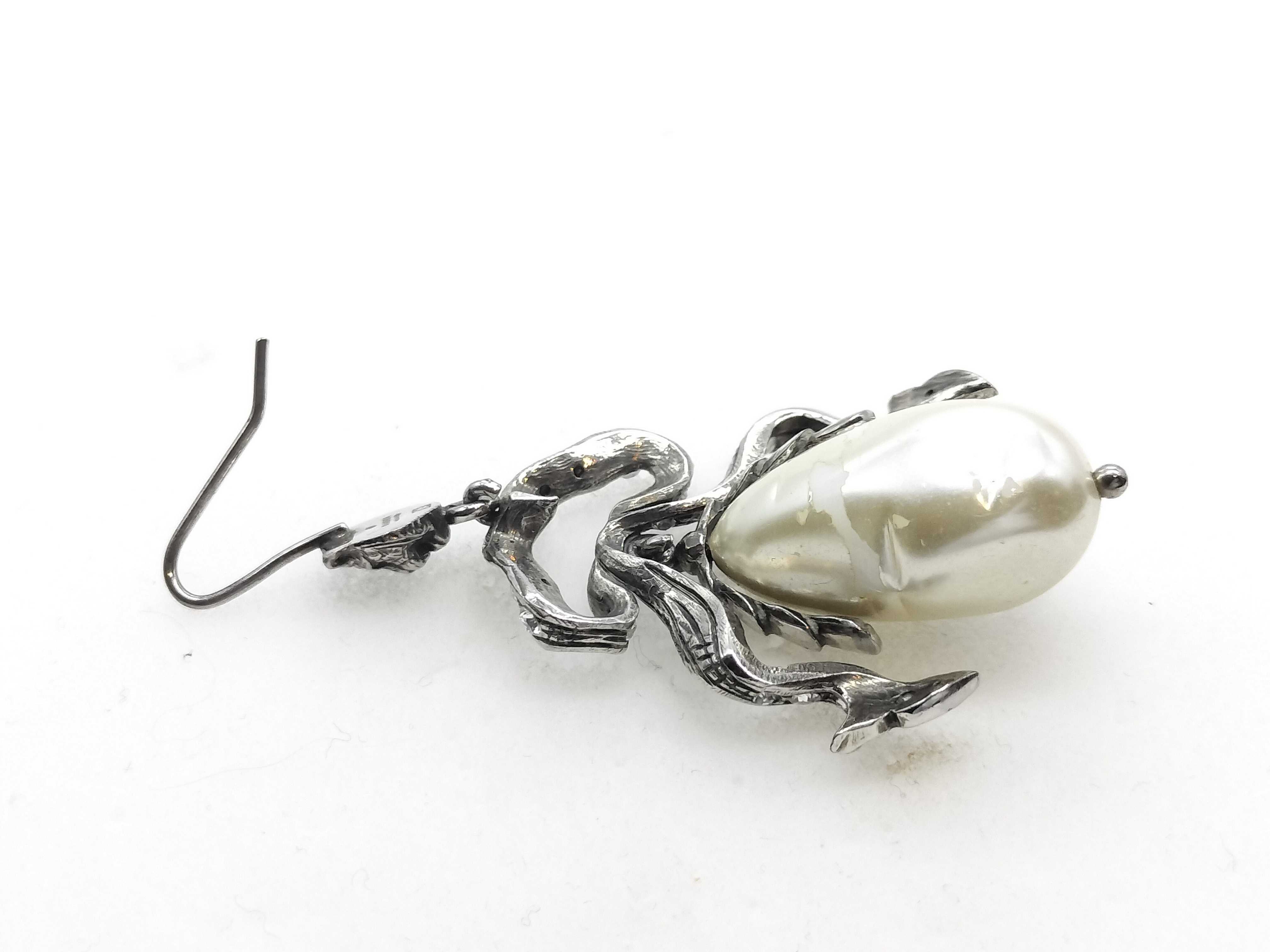 Pearl Cat Earrings — view 6