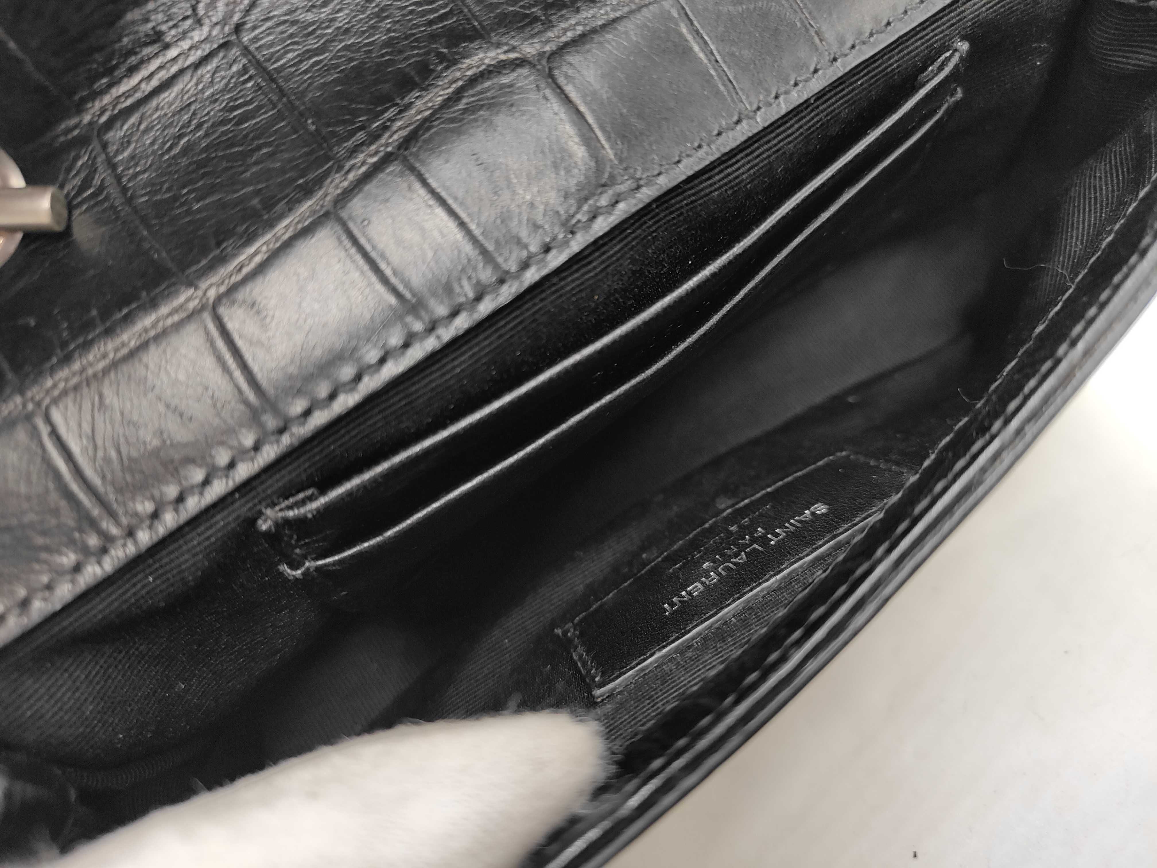 Chain Shoulder Bag, Black — view 8