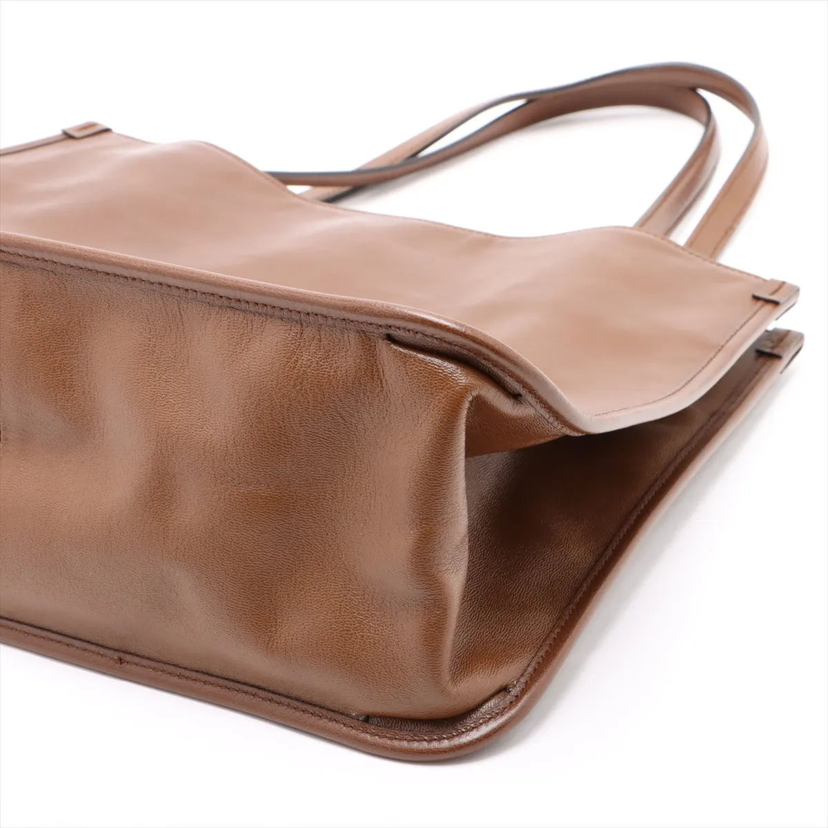 Horsebit 1955 Leather Tote Bag Brown 623694 — view 3