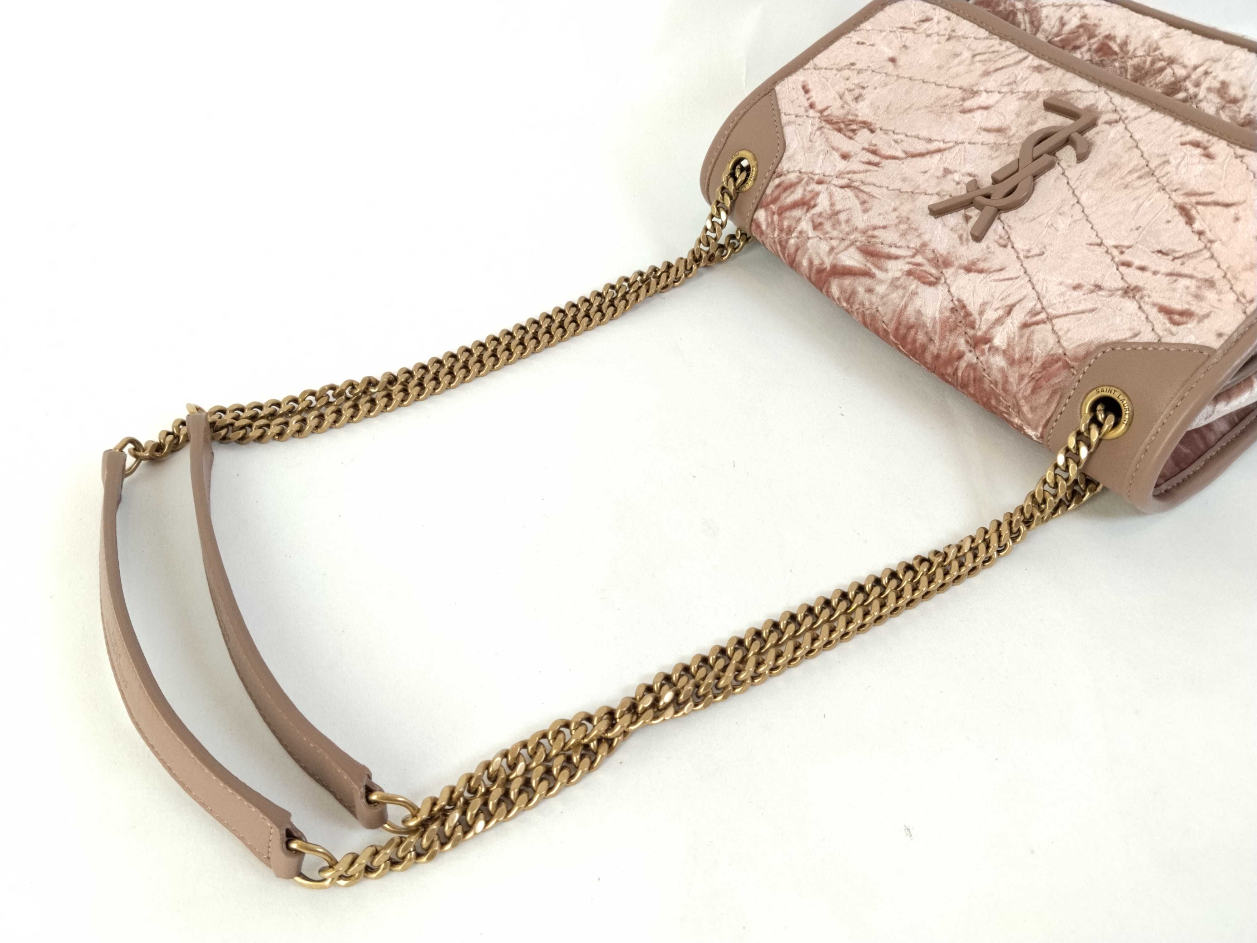 Niki Shoulder Bag, Velour Shoulder Bag — view 3