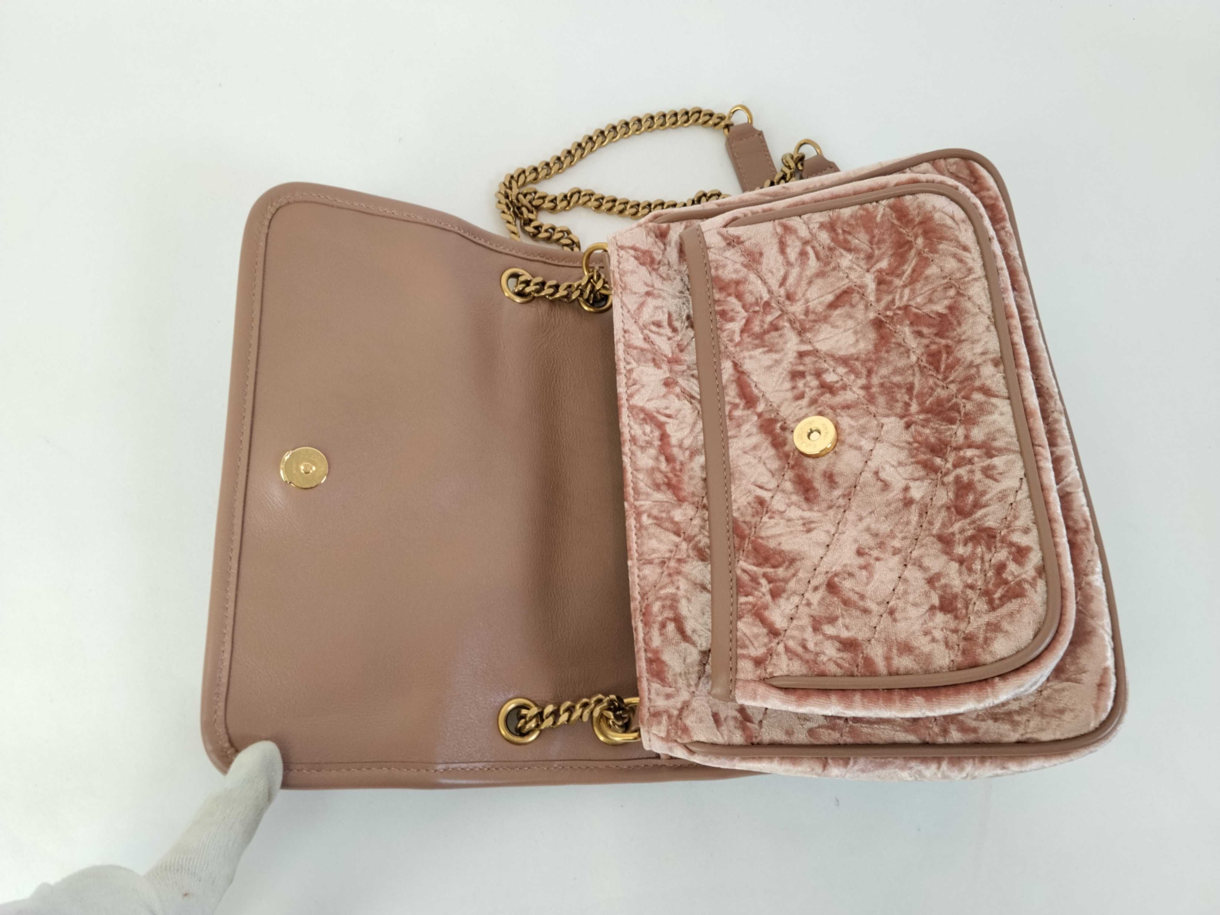 Niki Shoulder Bag, Velour Shoulder Bag — view 8