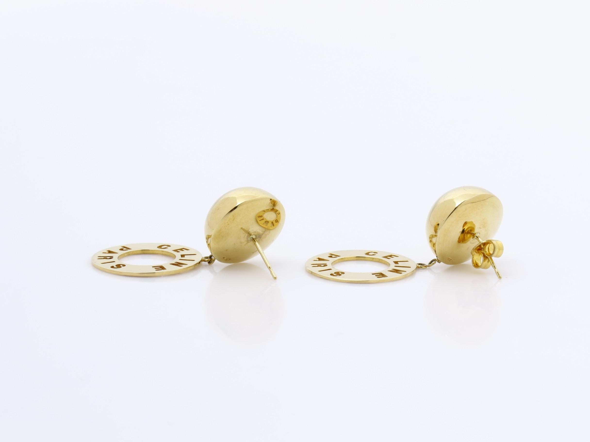 Other items in the line: Precious metal earrings, K18YG/SV catch, 7.7g — view 5