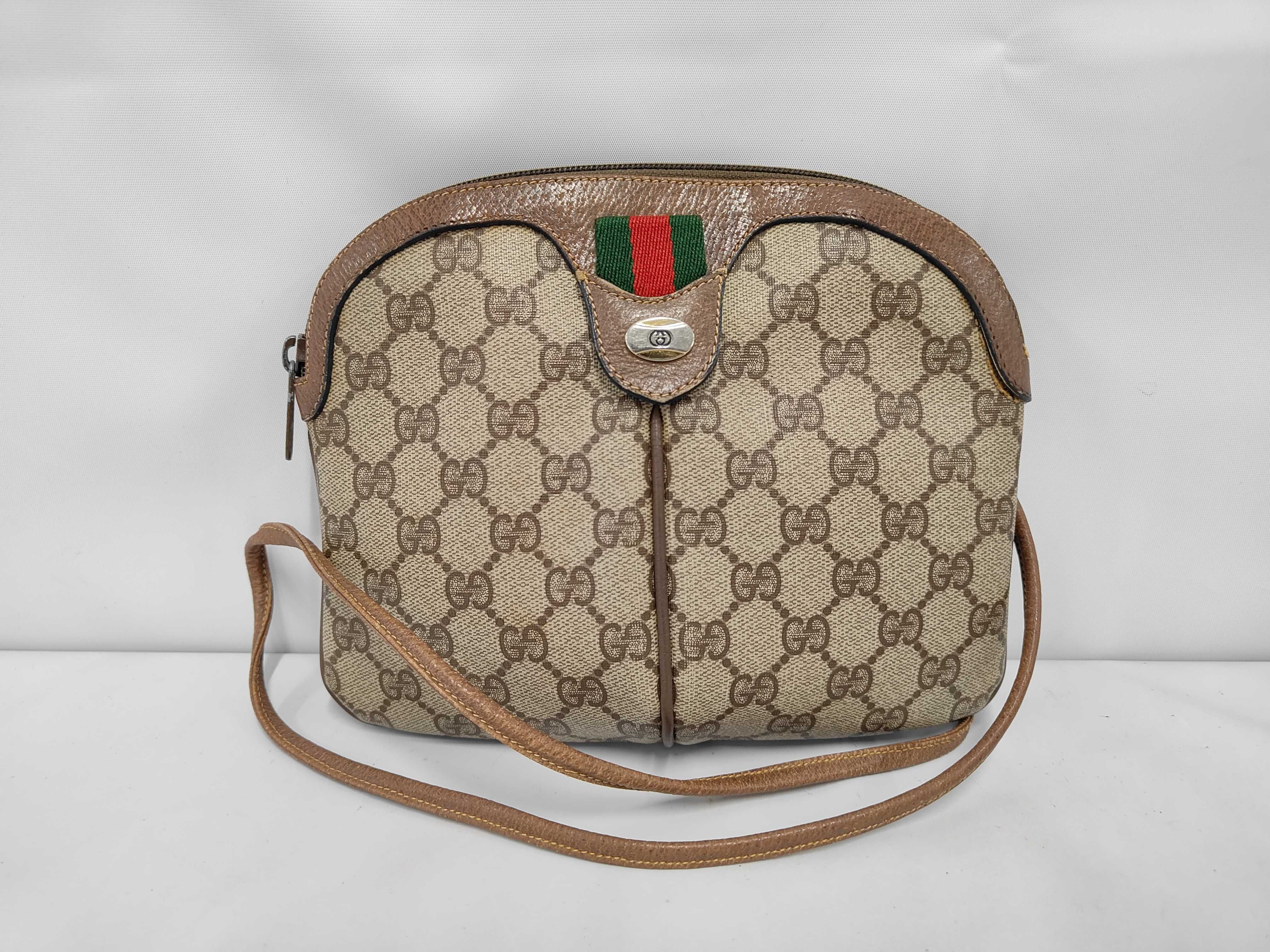 GG Supreme Shoulder Bag, Sherry Brown Shoulder Bag