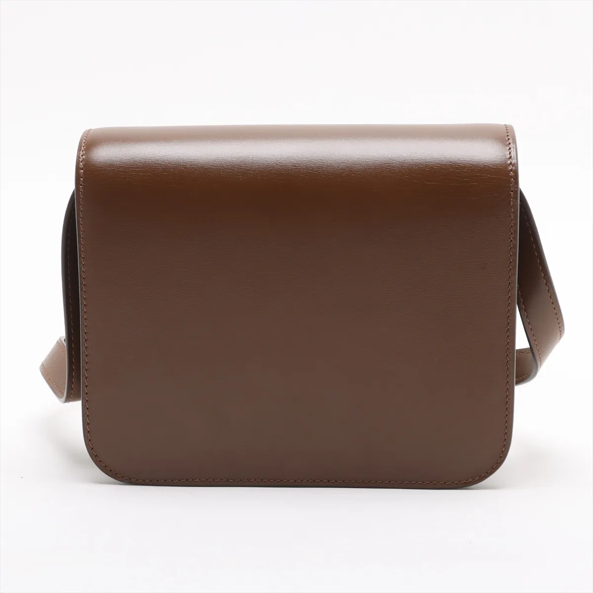 Classic Box Leather Shoulder Bag Brown — view 2