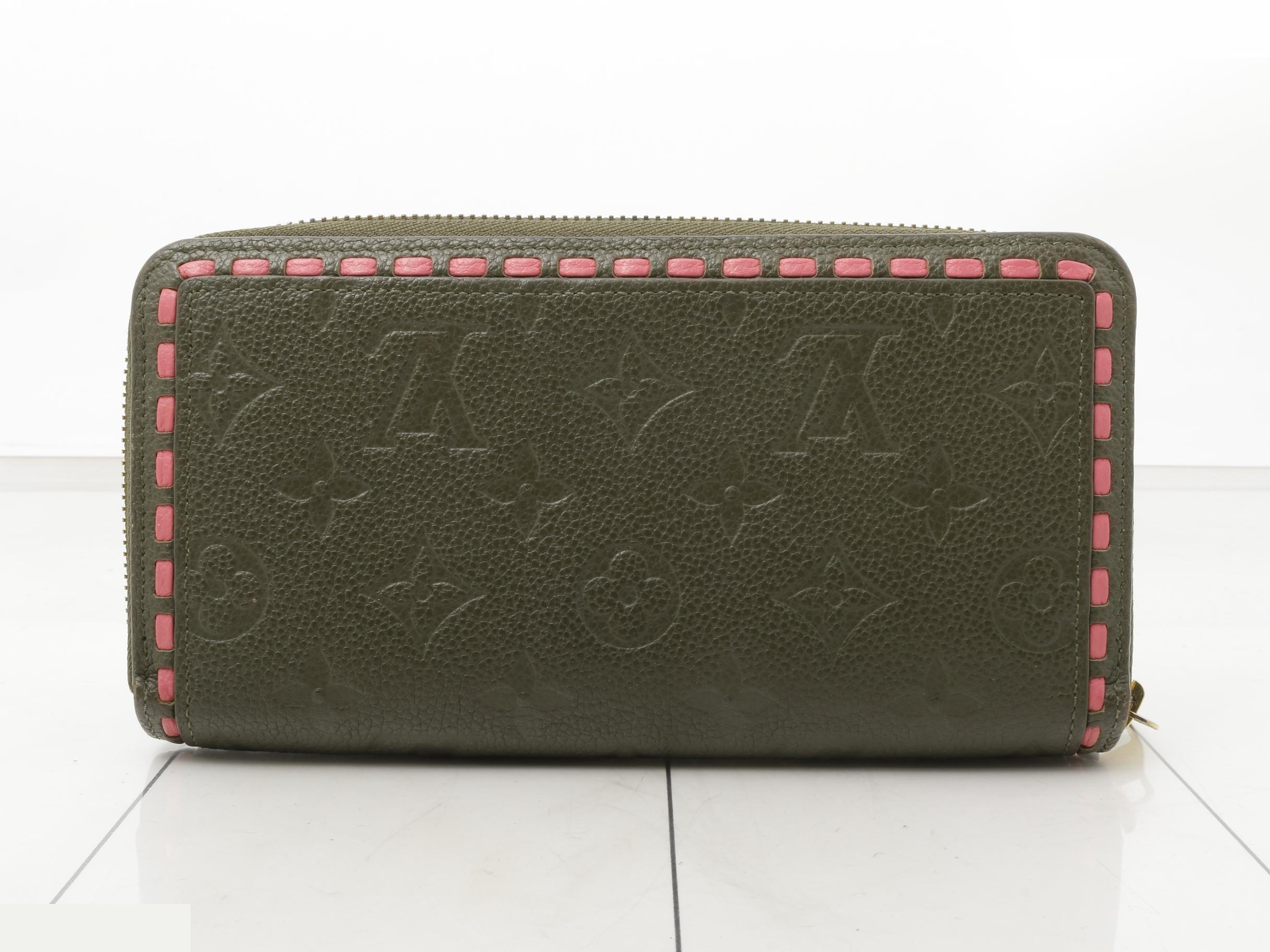 M62451 Monogram Empreinte Zippy Wallet Khaki x Pink — view 2
