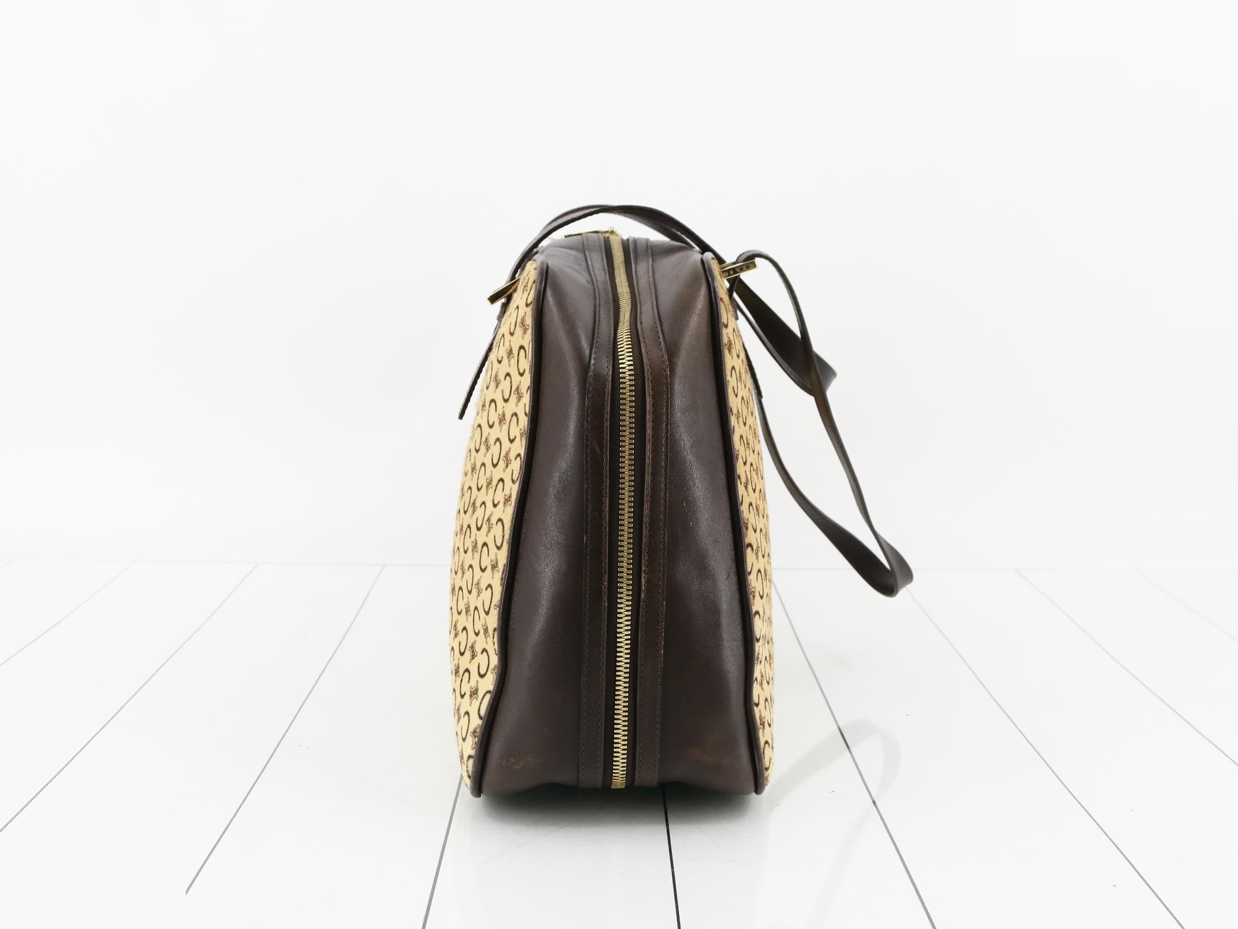 C Macadam Calf Hair Handbag — view 3