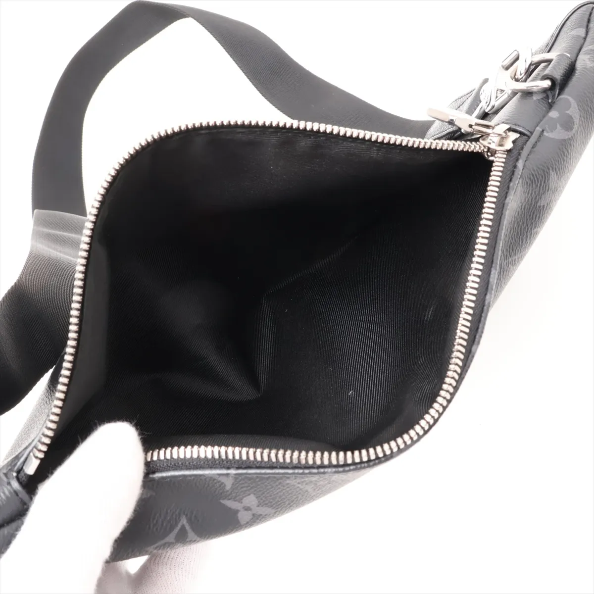 Monogram Eclipse Duo Sling Bag M30936 Black (RFID detected) — view 6