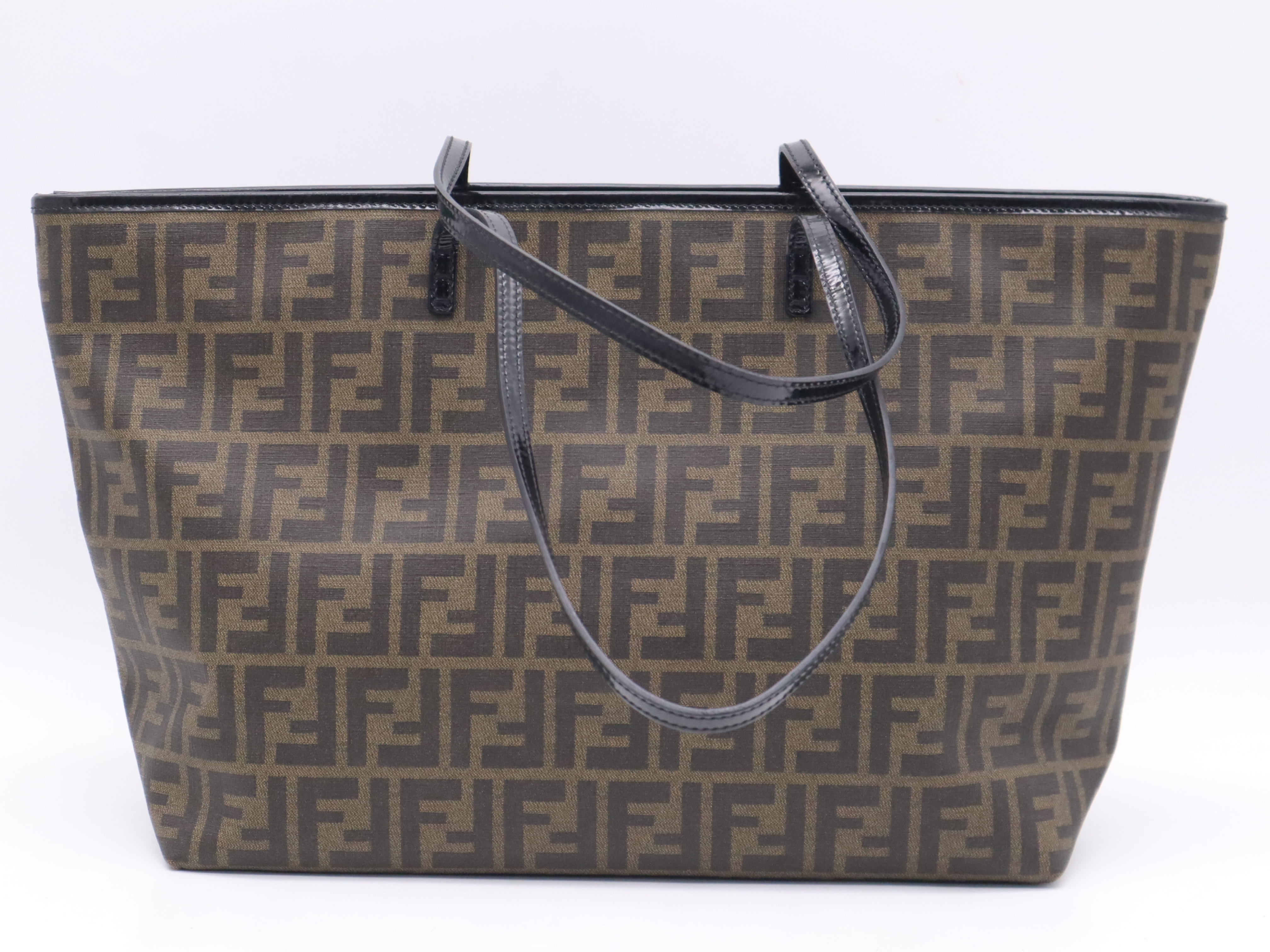 PVC Zucca Tote Bag, Leopard Print, Brown Tote Bag — view 2