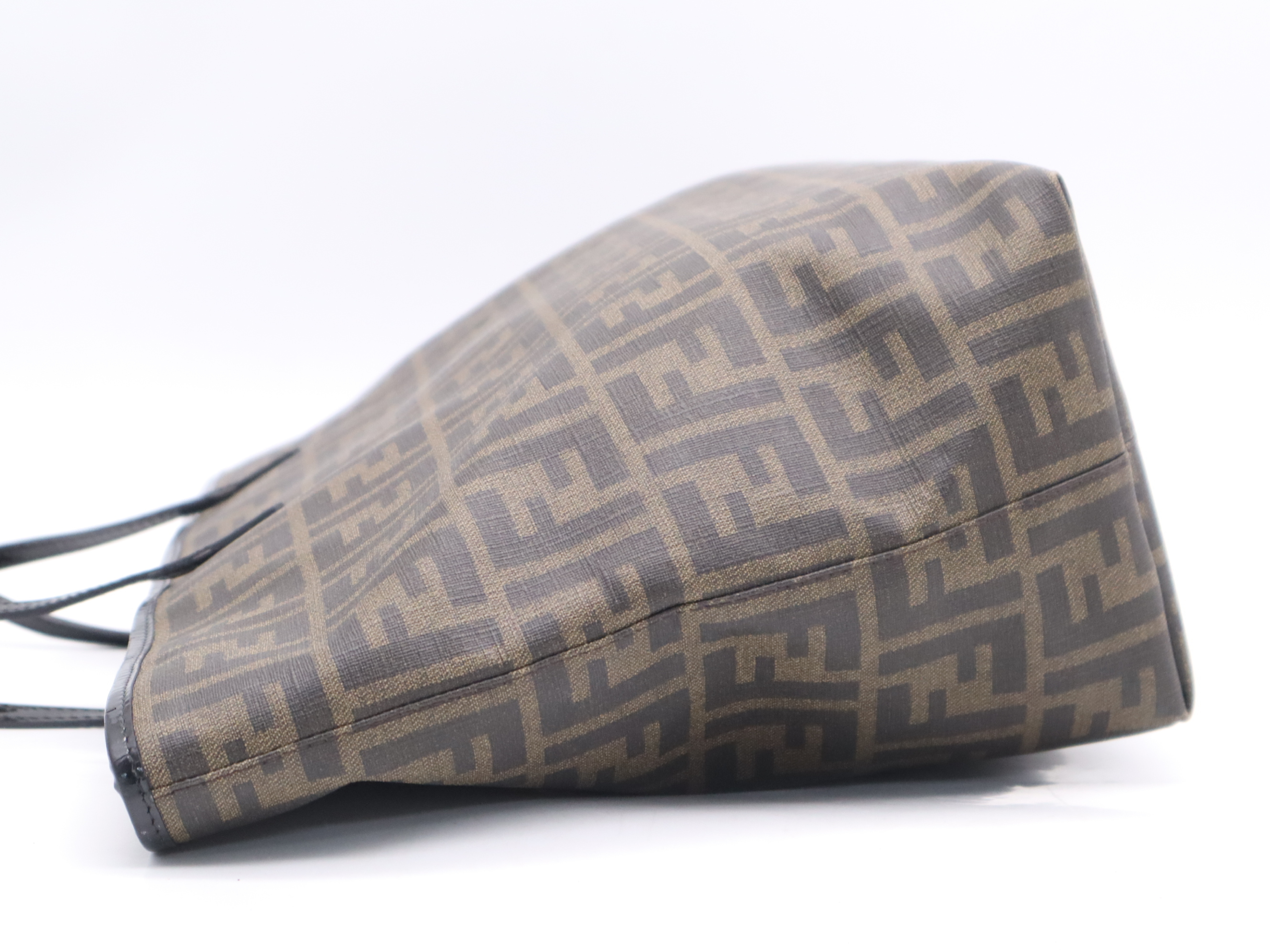 PVC Zucca Tote Bag, Leopard Print, Brown Tote Bag — view 3