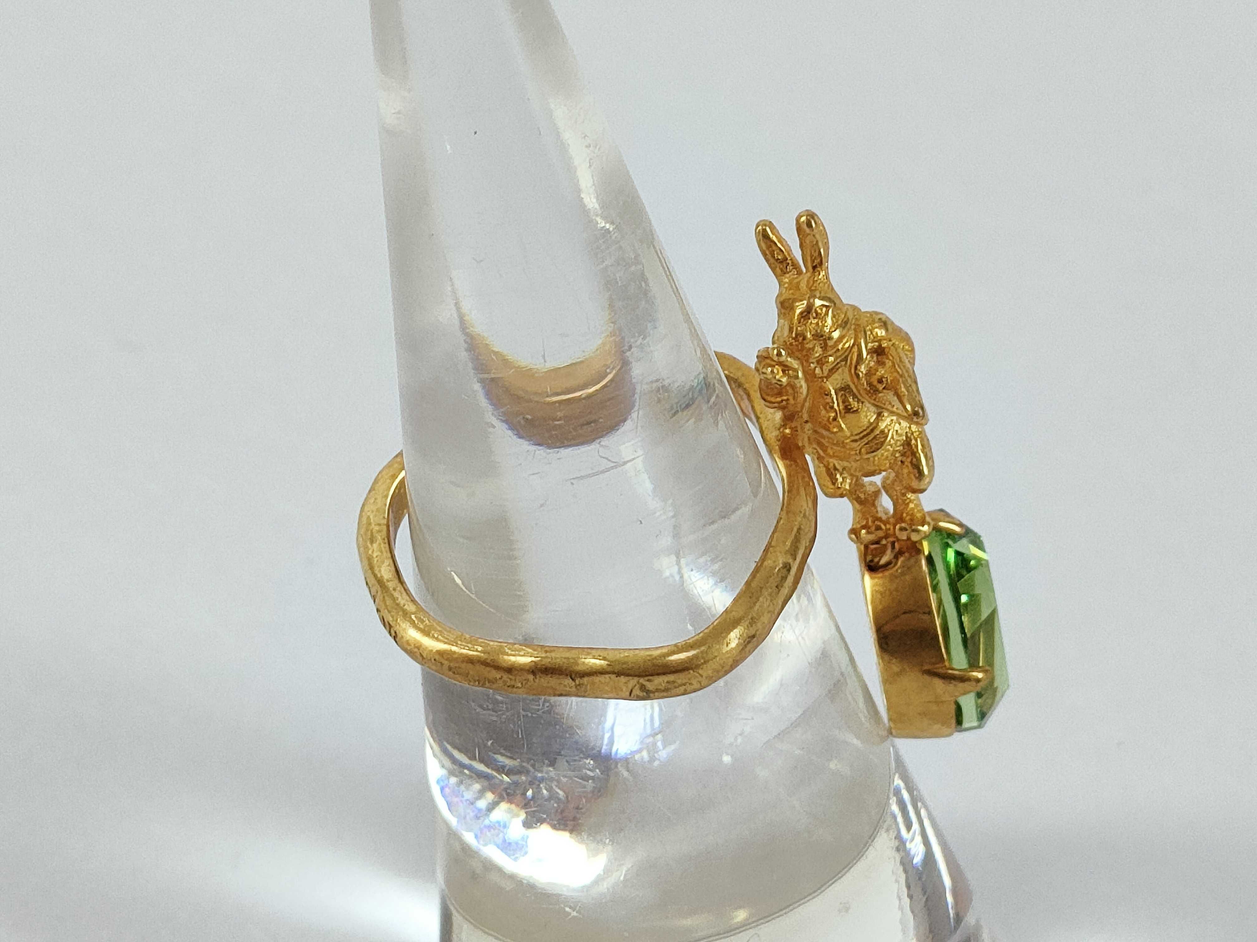 Rabbit Crystal Ring — view 3