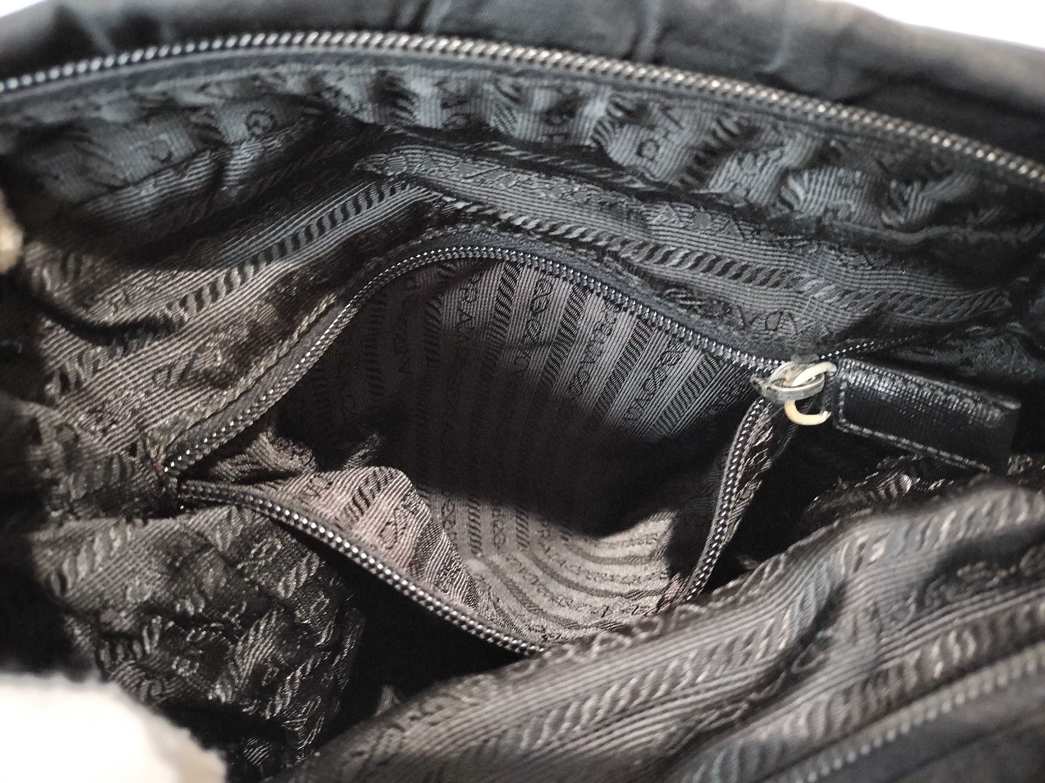 Nylon Shoulder Bag with Triangle Logo — view 10