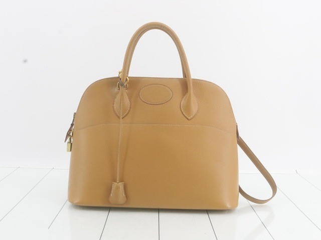Bolide 35, Z stamp, natural finish, 2-way handle, gold hardware.