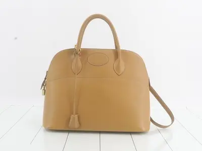 Bolide 35, Z stamp, natural finish, 2-way handle, gold hardware.