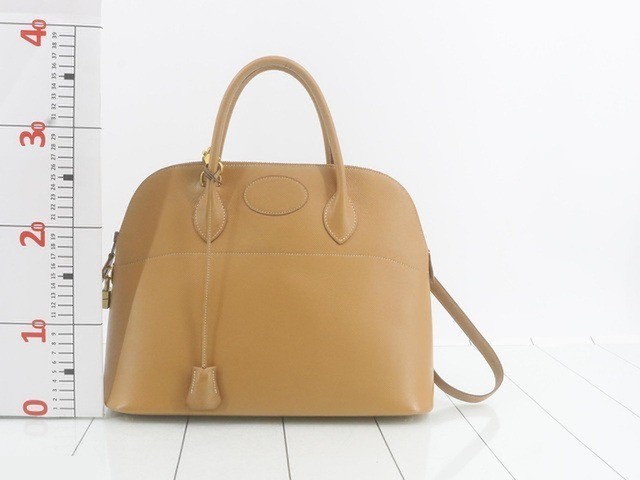 Bolide 35, Z stamp, natural finish, 2-way handle, gold hardware. — view 2