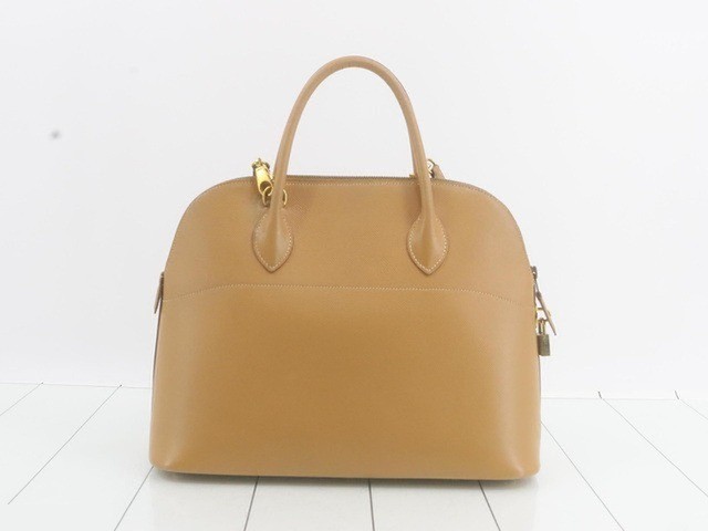 Bolide 35, Z stamp, natural finish, 2-way handle, gold hardware. — view 3