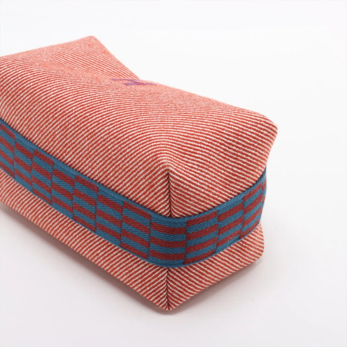 Brid A Black PM Wool Red x Blue Silver Hardware — view 3
