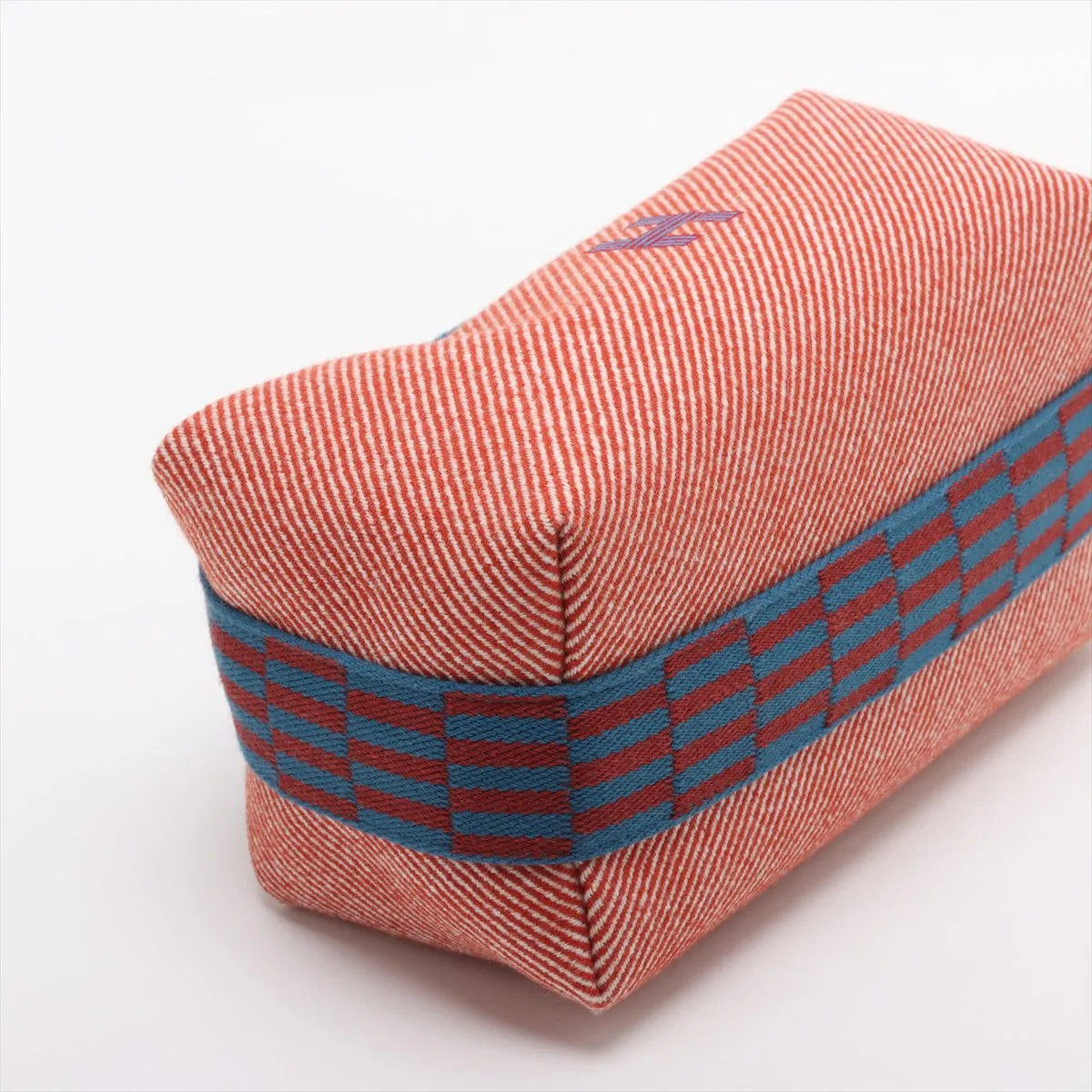 Brid A Black PM Wool Red x Blue Silver Hardware — view 4