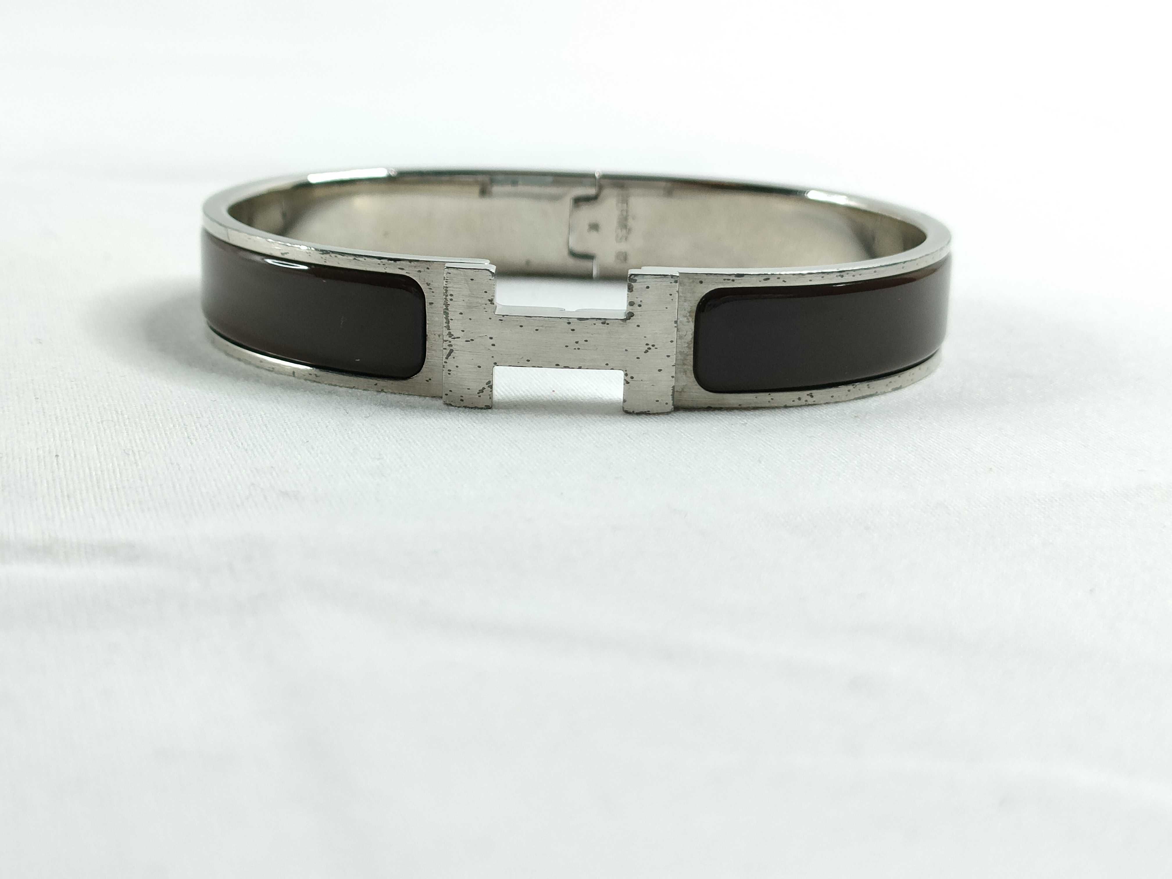 Hermès Clic Clac Silver Bracelet Bracelet/Bangle