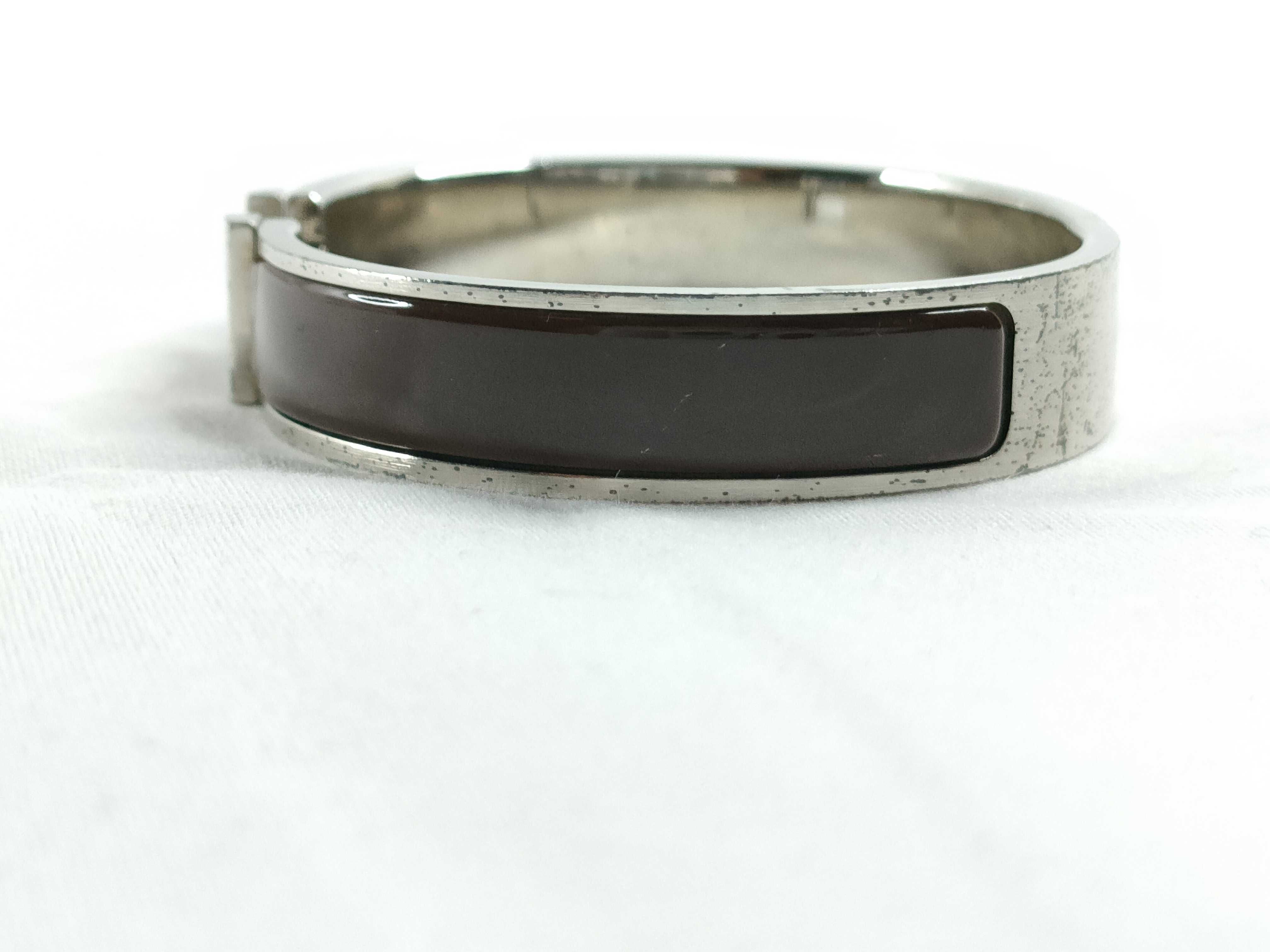 Hermès Clic Clac Silver Bracelet Bracelet/Bangle — view 2