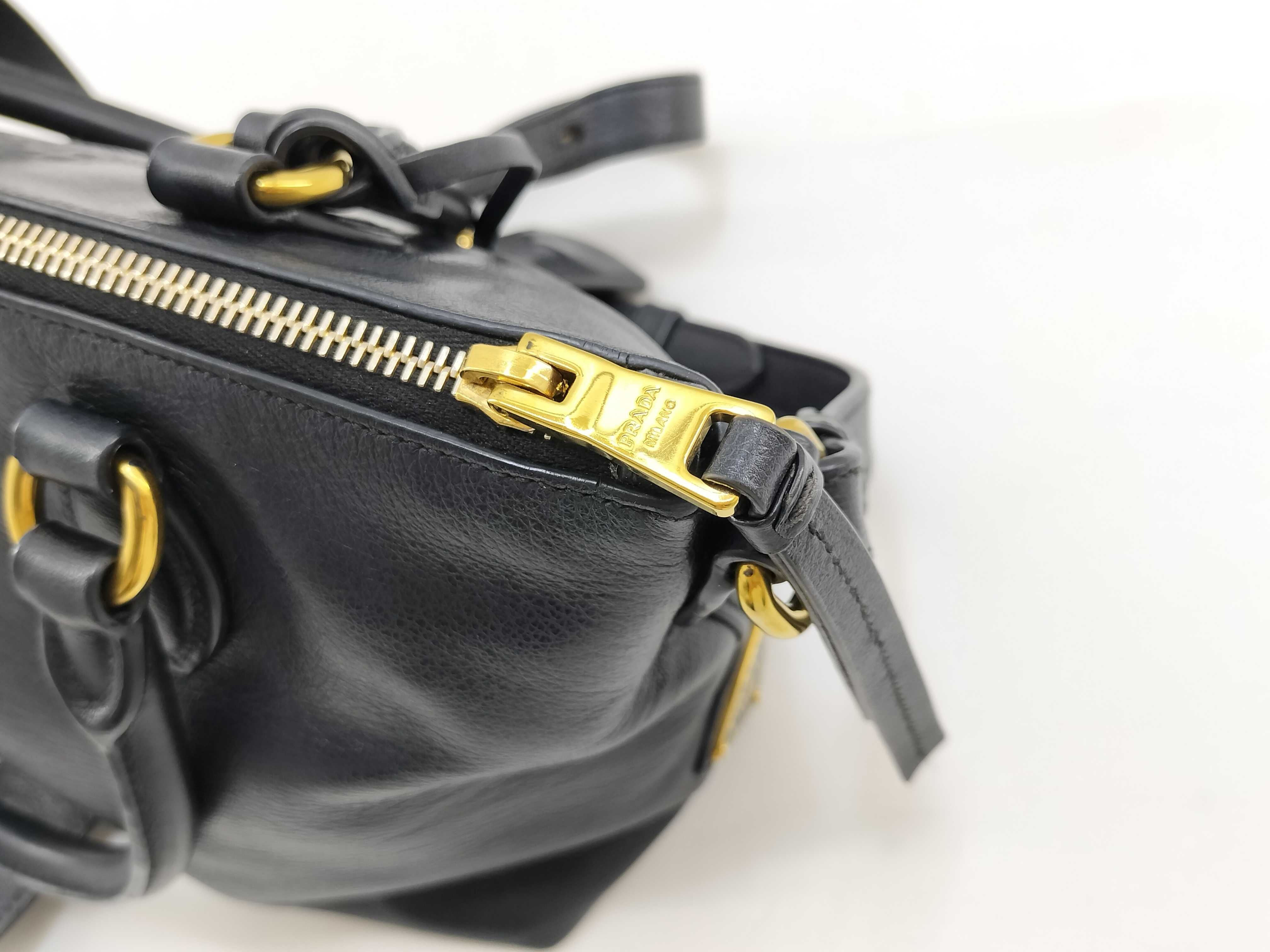Handbag 2-Way Shoulder Bag Leather Black Handbag — view 10