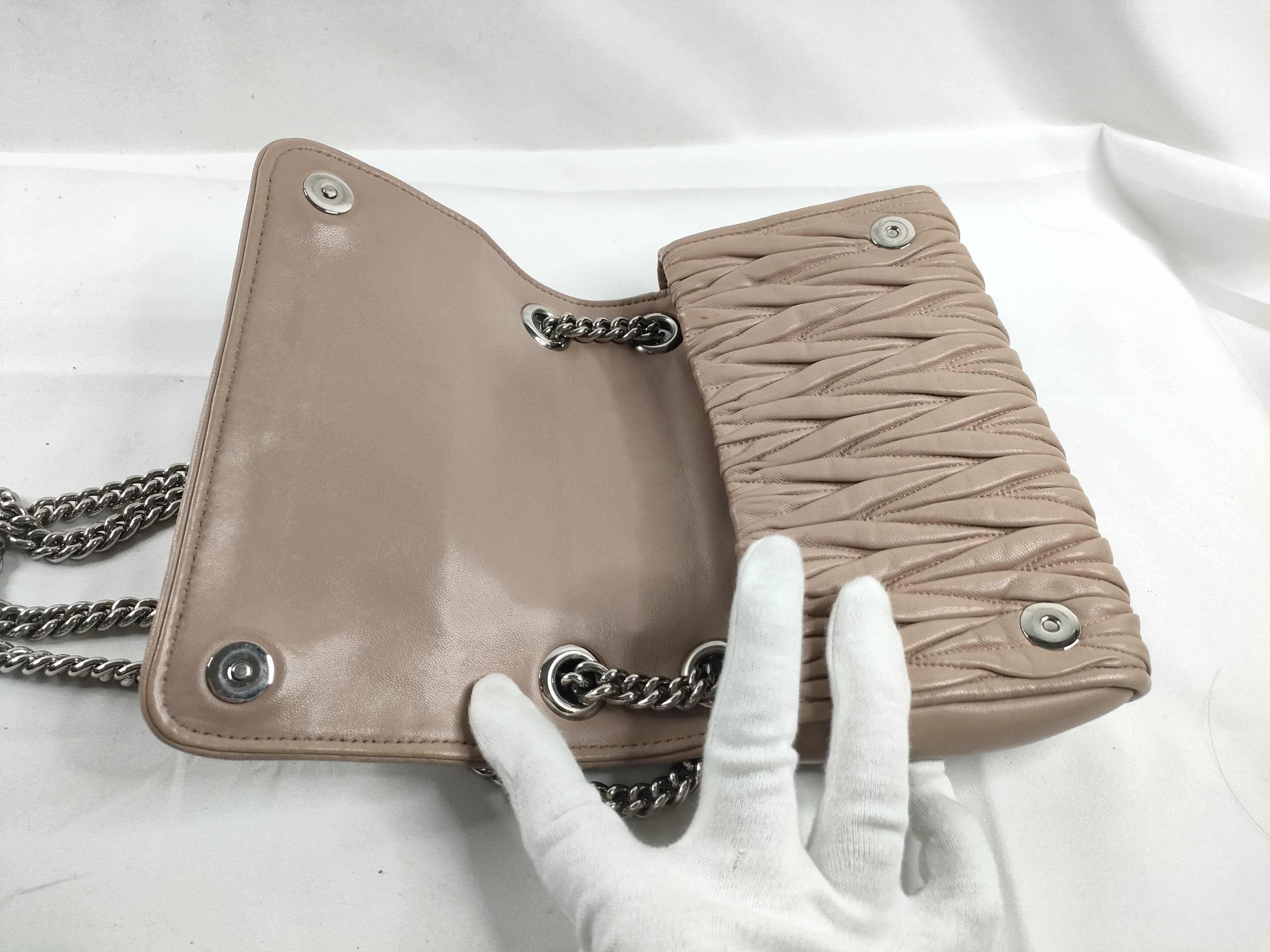 SG- Matelasse Shoulder Leather Bag Pink — view 7